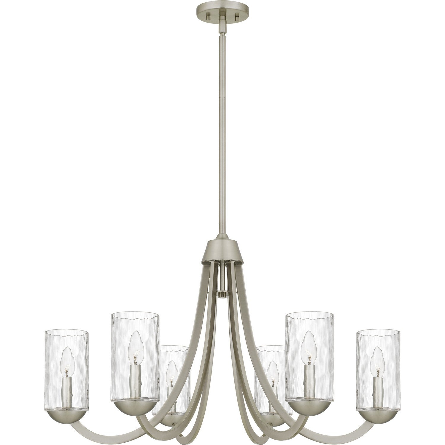 Quoizel - ALD5032BN - Six Light Chandelier - Allard - Brushed Nickel