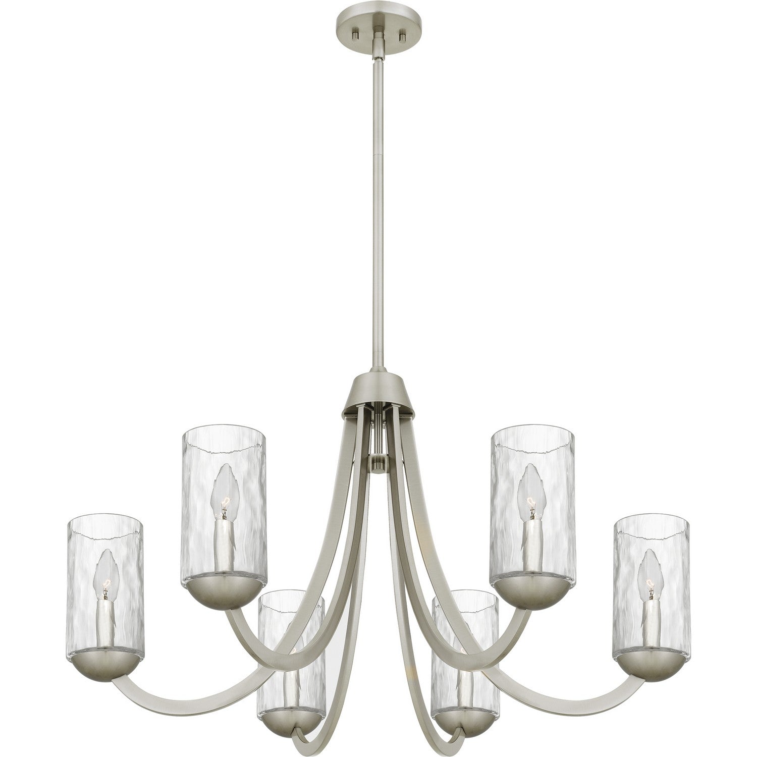 Quoizel - ALD5032BN - Six Light Chandelier - Allard - Brushed Nickel