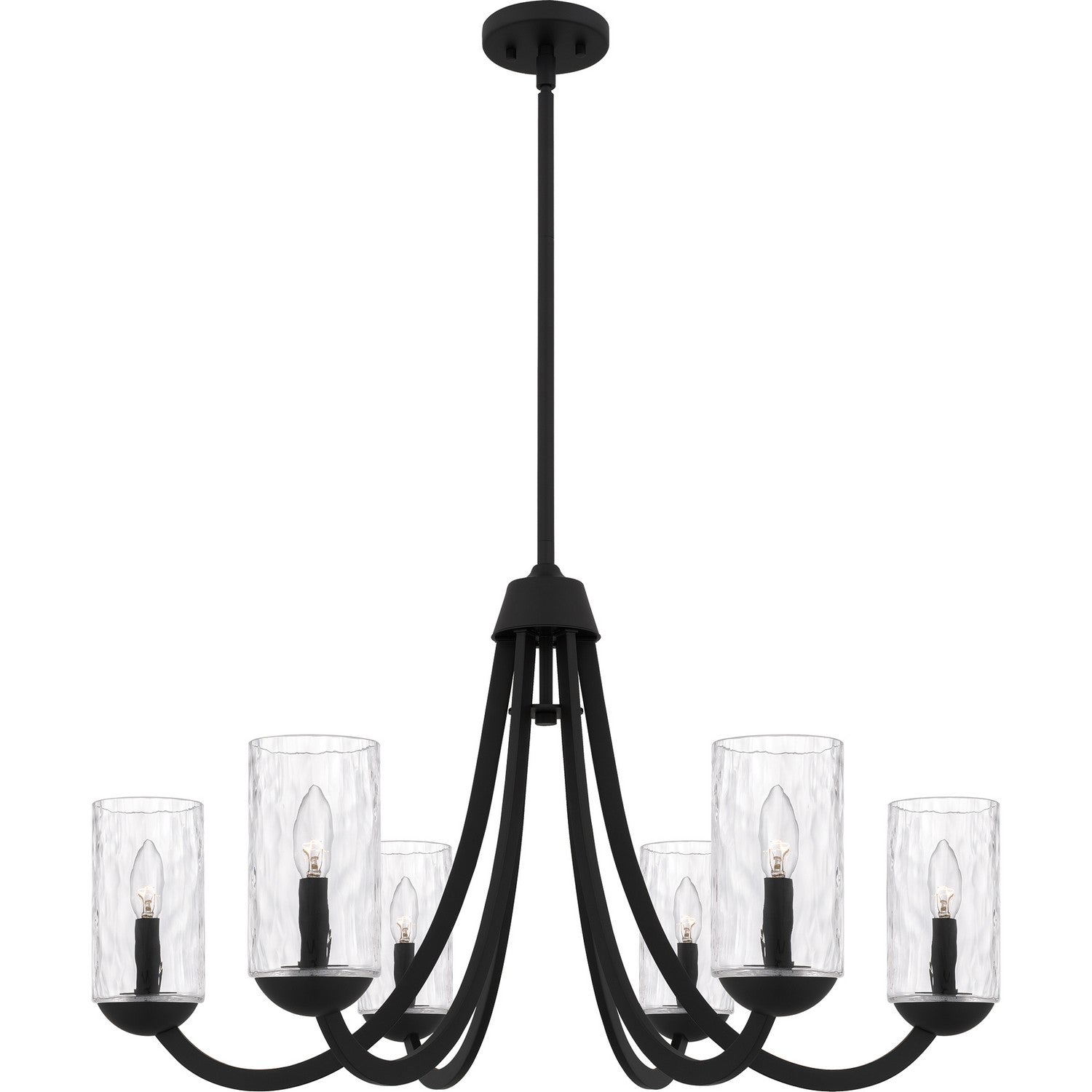 Quoizel - ALD5032MBK - Six Light Chandelier - Allard - Matte Black