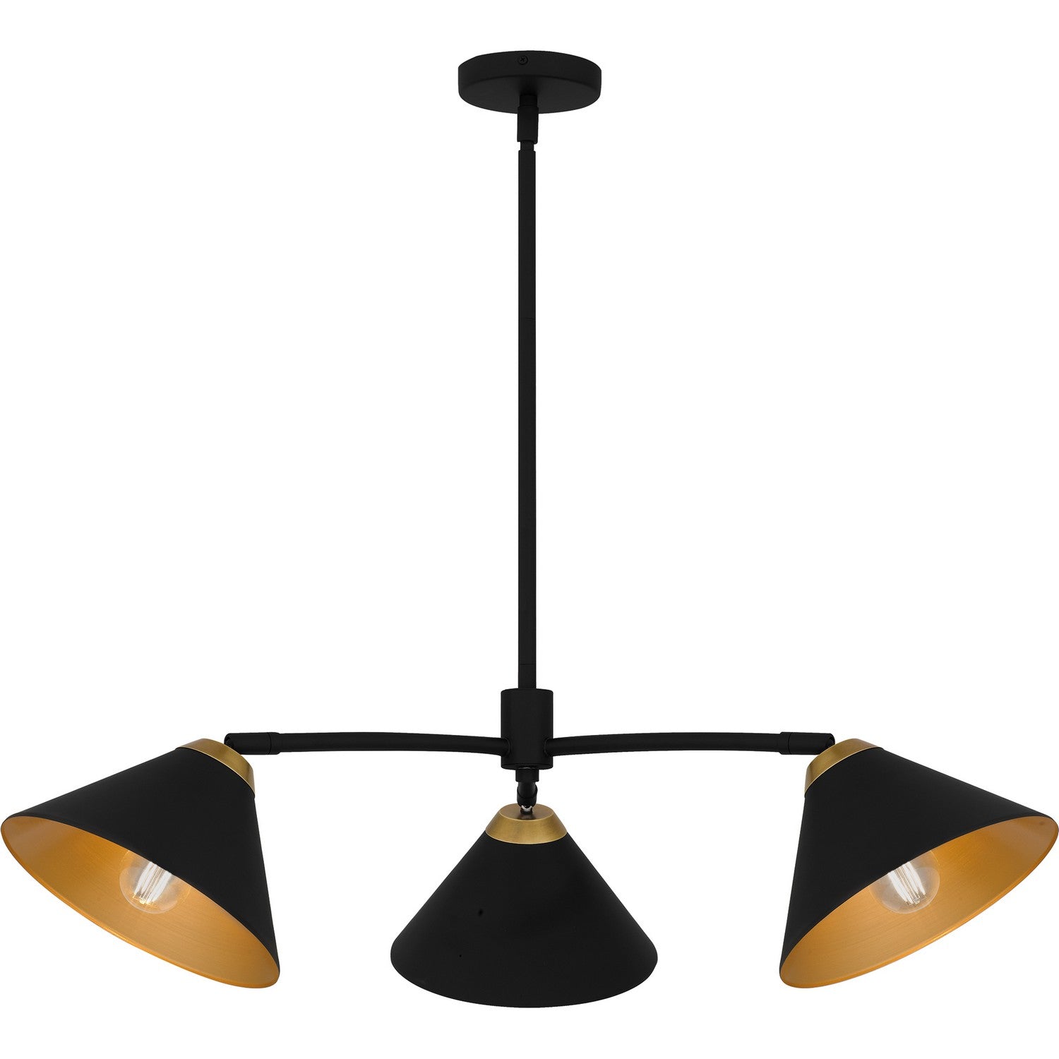 Quoizel - ALS5032MBK - Three Light Chandelier - Alscott - Matte Black
