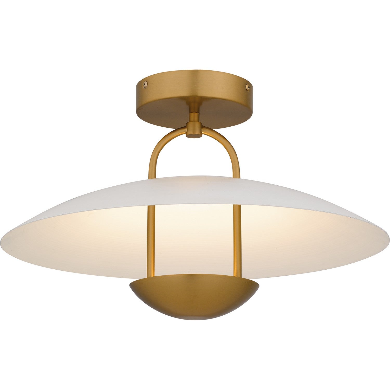 Quoizel - BIN1718BRG - LED Semi-Flush Mount - Bingham - Brushed Gold