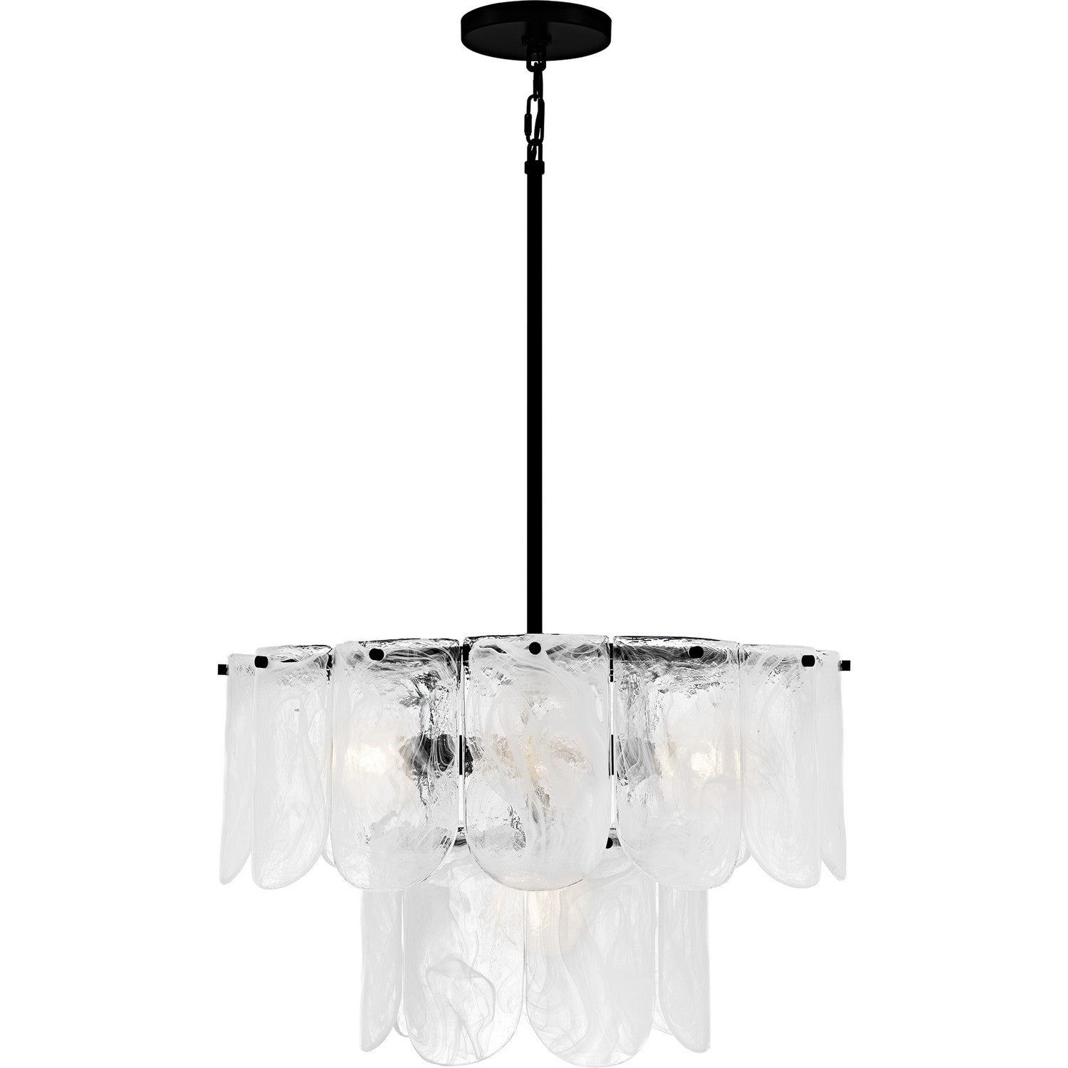 Quoizel - CAS2824MBK - Five Light Pendant - Cassidy - Matte Black