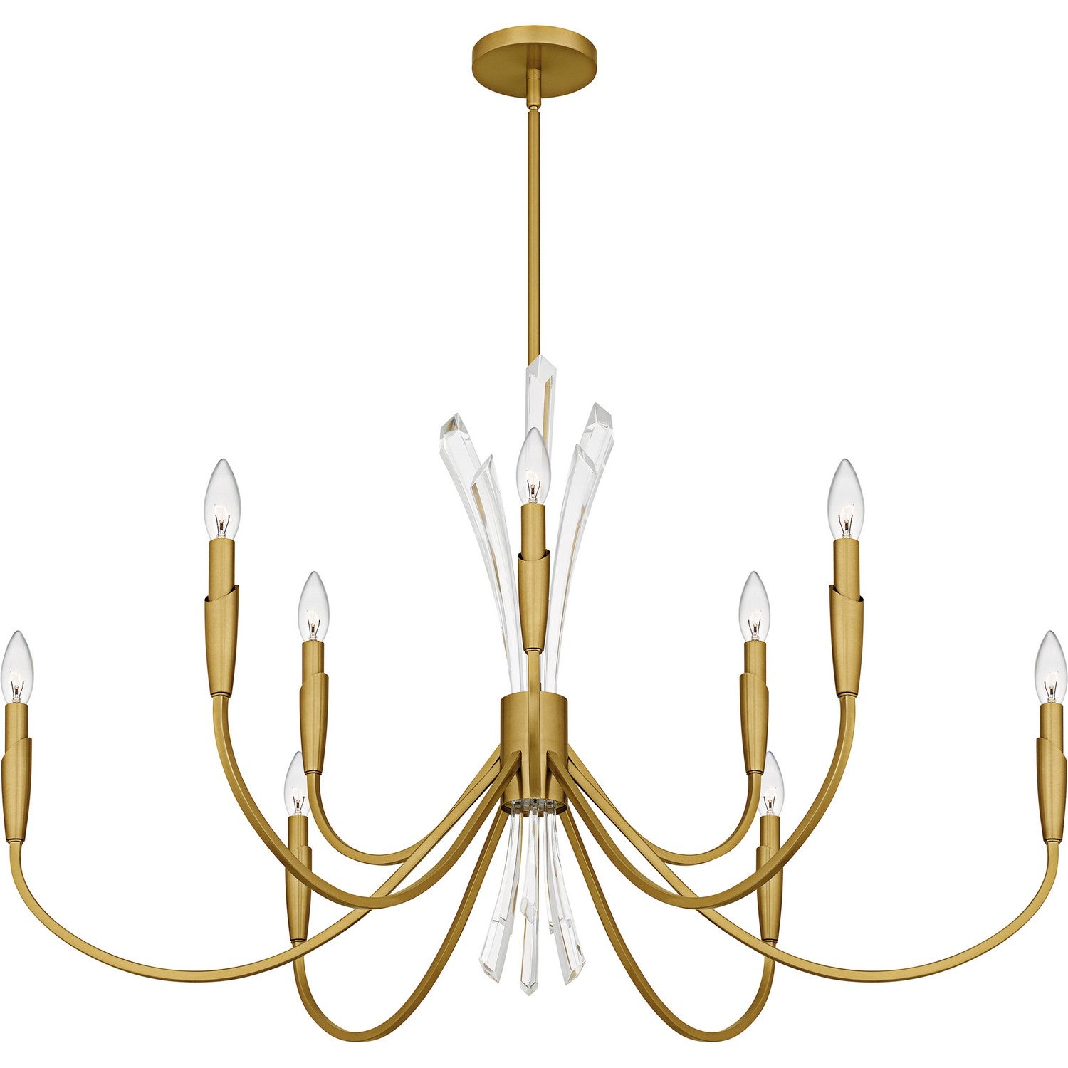 Quoizel - CCY5040BRG - Nine Light Chandelier - Cecily - Brushed Gold