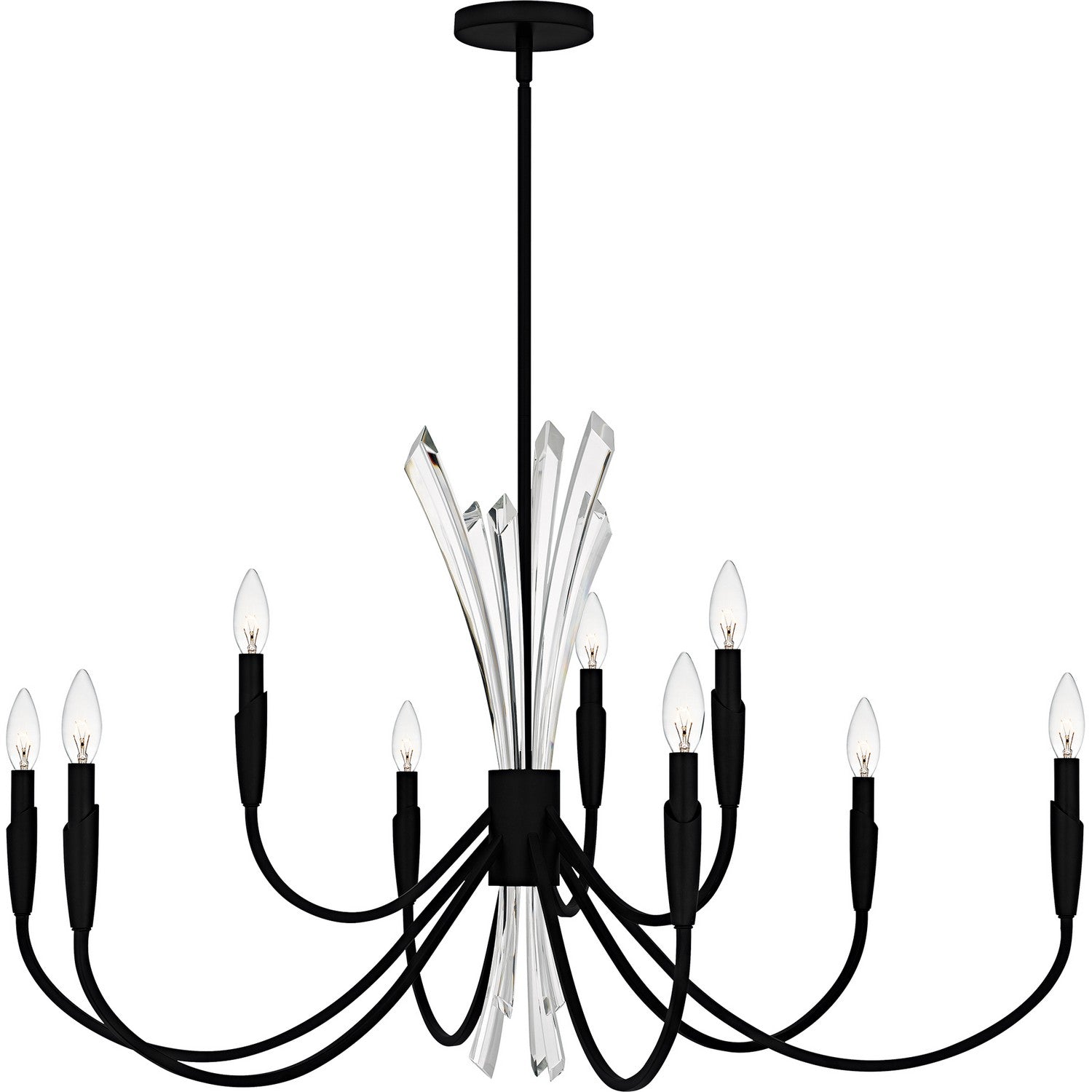 Quoizel - CCY5040MBK - Nine Light Chandelier - Cecily - Matte Black