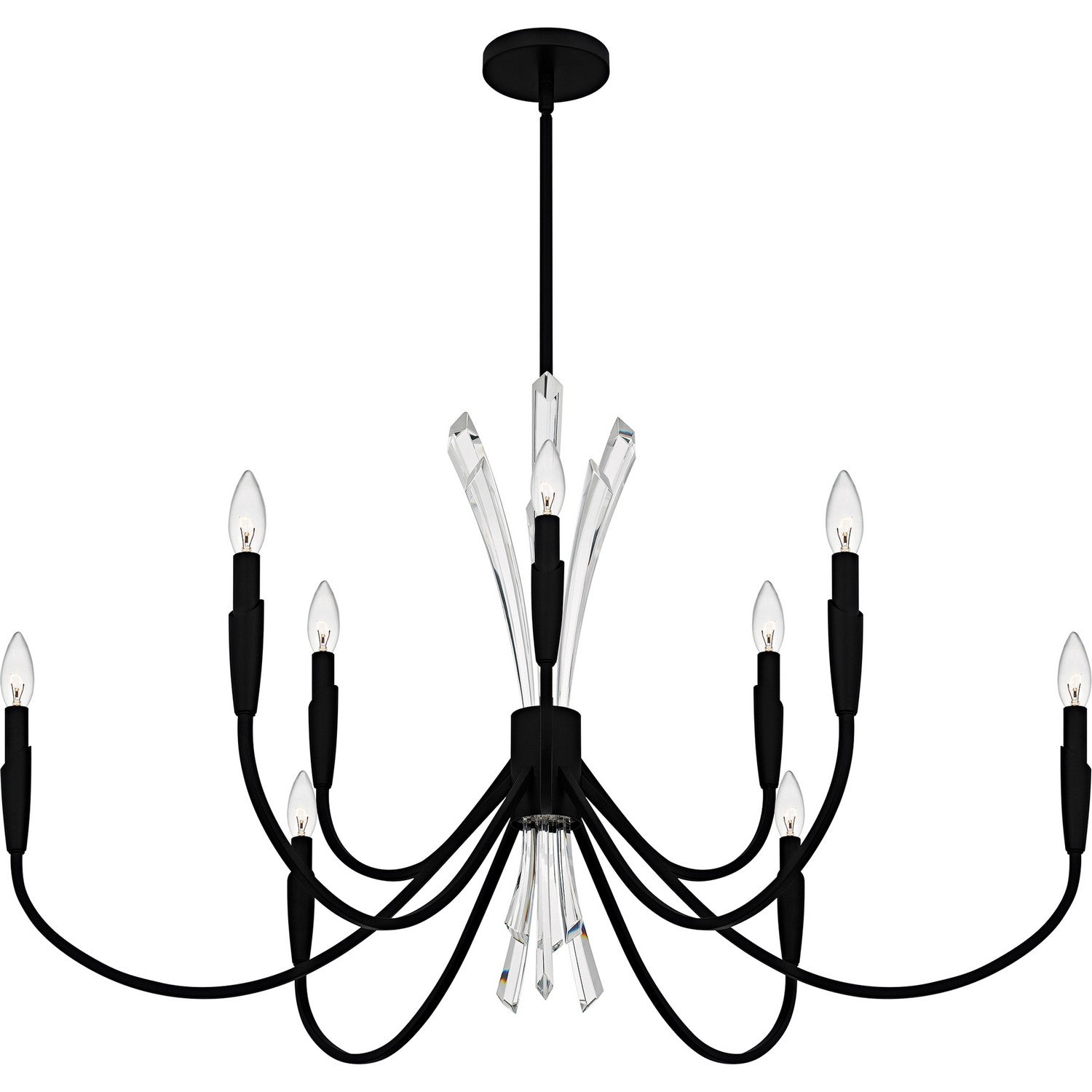 Quoizel - CCY5040MBK - Nine Light Chandelier - Cecily - Matte Black