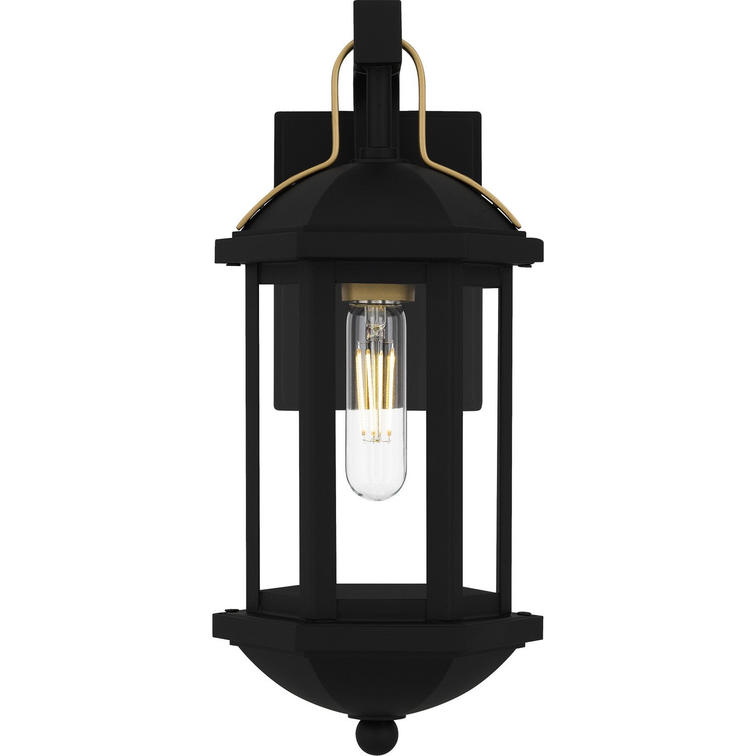 Quoizel - CFD8406MBK - One Light Outdoor Wall Lantern - Crestfield - Matte Black