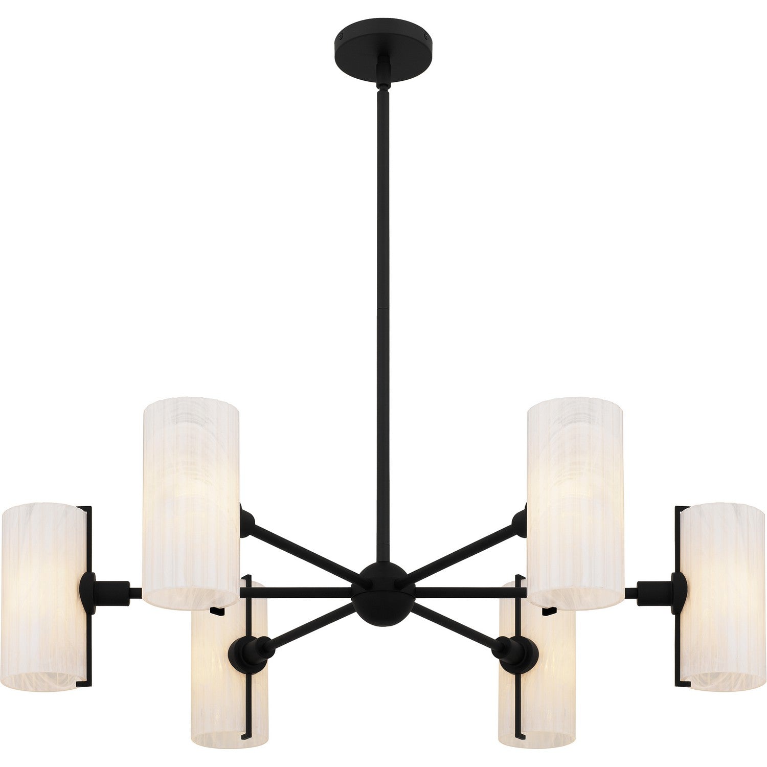 Quoizel - CRR5036MBK - Six Light Chandelier - Curran - Matte Black