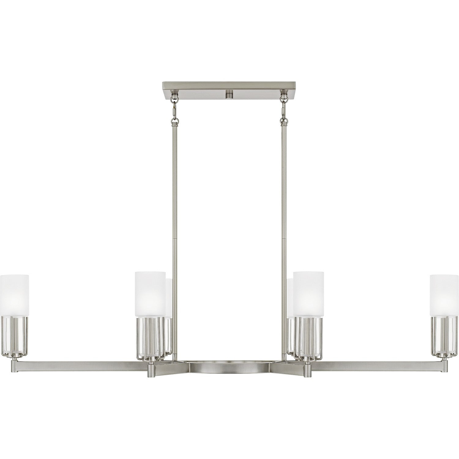 Quoizel - CRZ648BN - Six Light Linear Chandelier - Cruz - Brushed Nickel