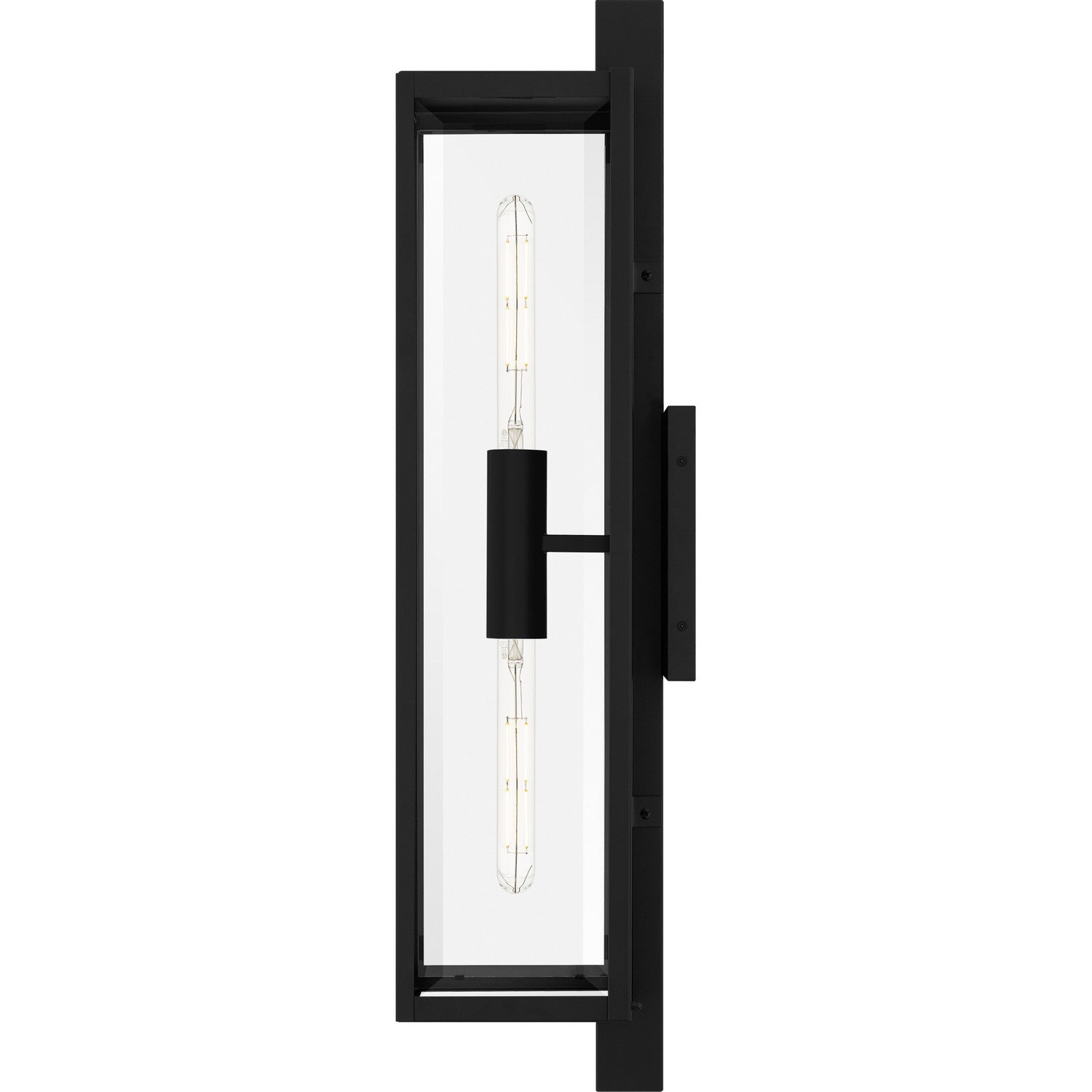Quoizel - DLE8407MBK - Two Light Outdoor Wall Lantern - Dale - Matte Black