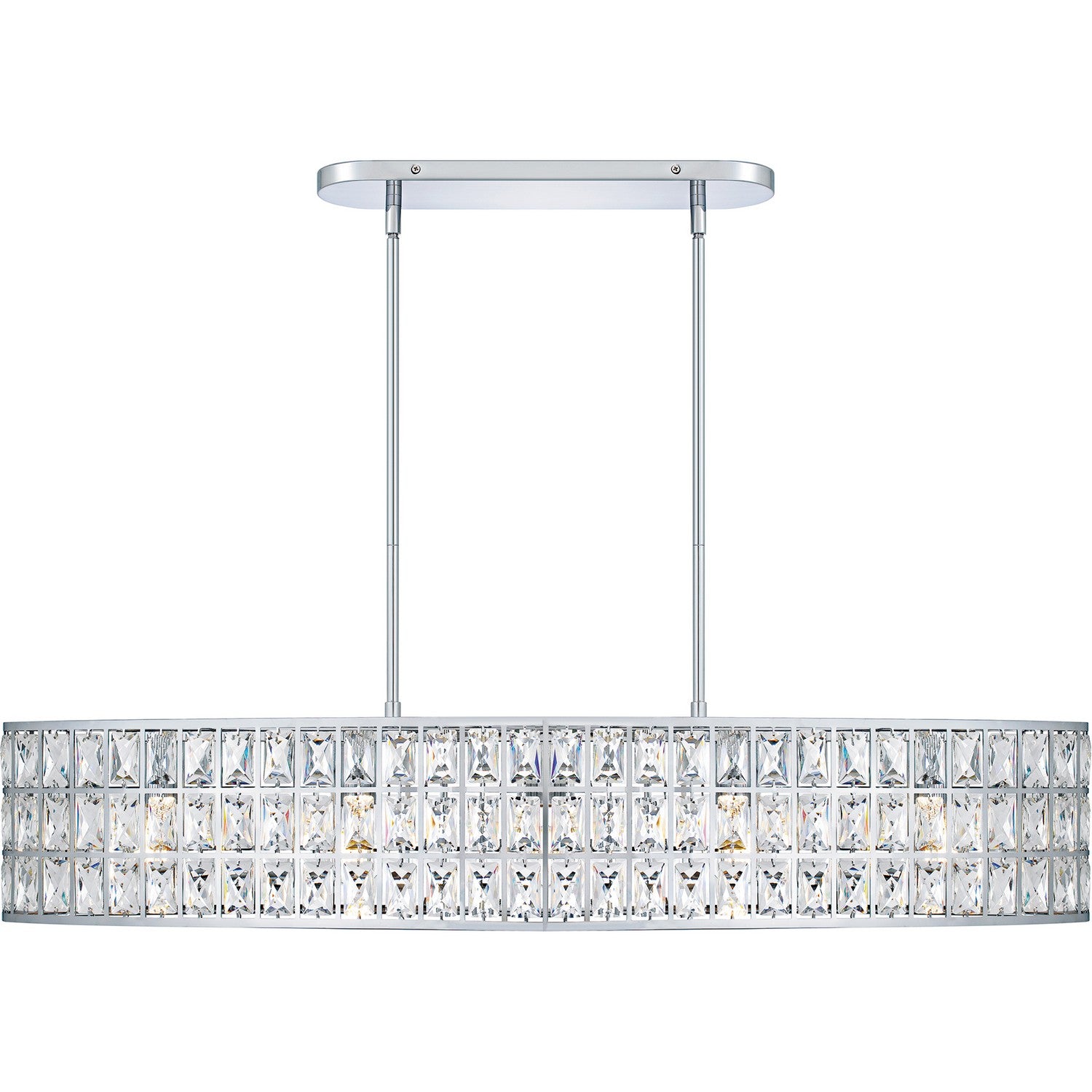 Quoizel - GIB542C - Five Light Linear Chandelier - Gibson - Polished Chrome