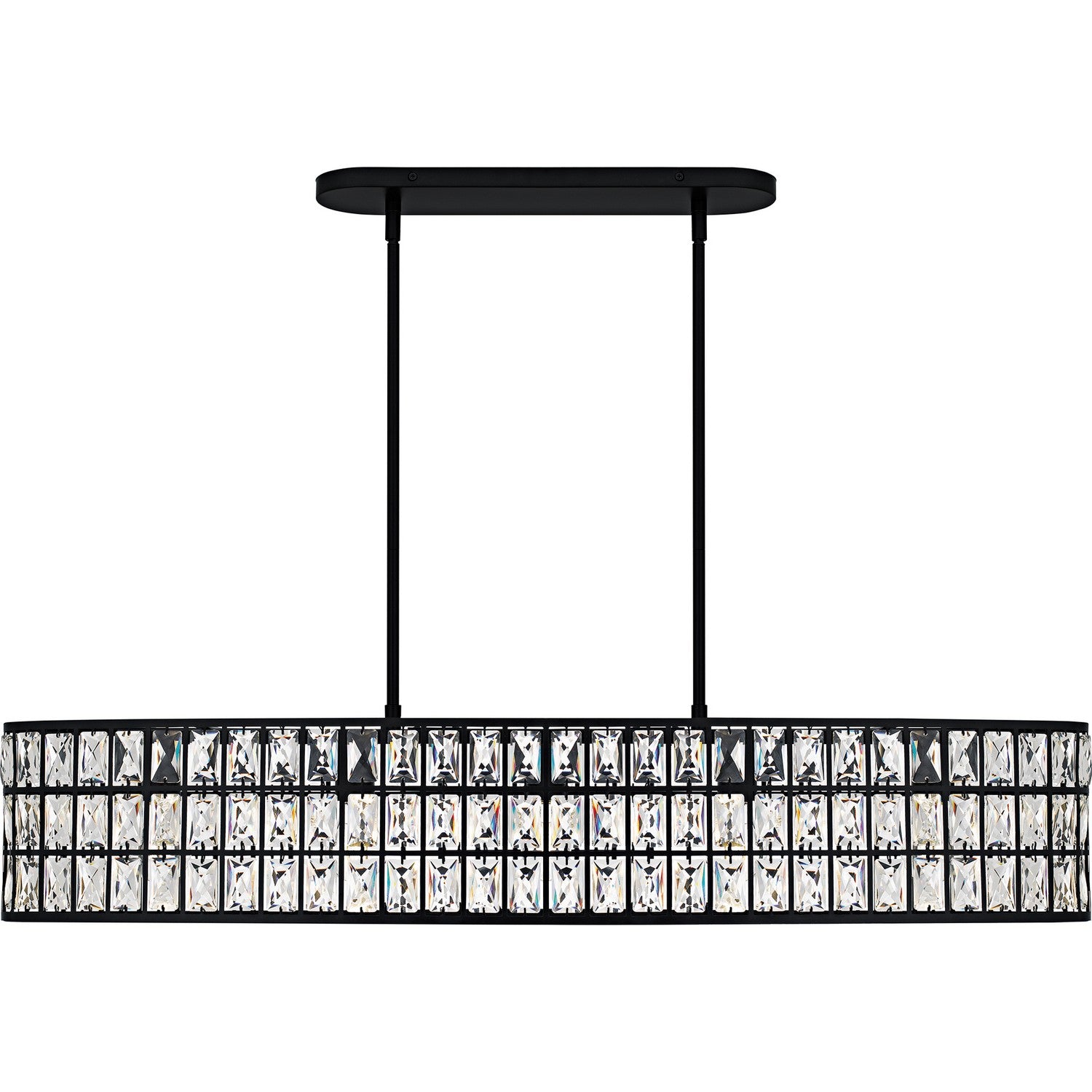 Quoizel - GIB542MBK - Five Light Linear Chandelier - Gibson - Matte Black