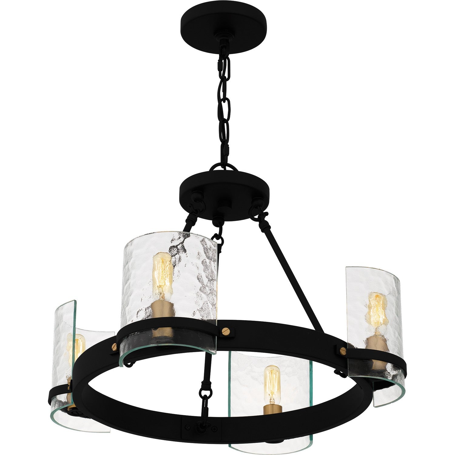Quoizel - GLC5020MBK - Four Light Chandelier - Gloucester - Matte Black