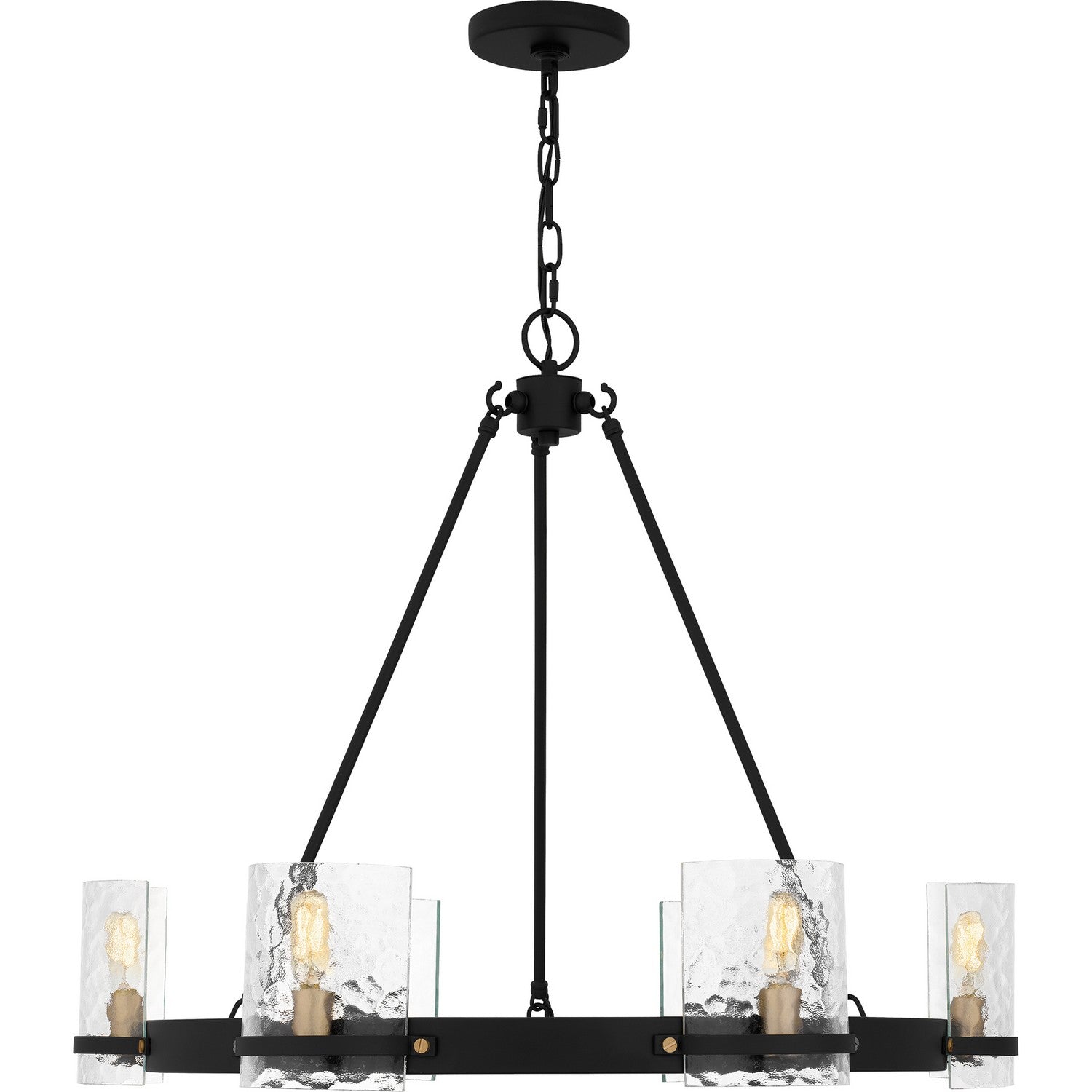 Quoizel - GLC5028MBK - Six Light Chandelier - Gloucester - Matte Black