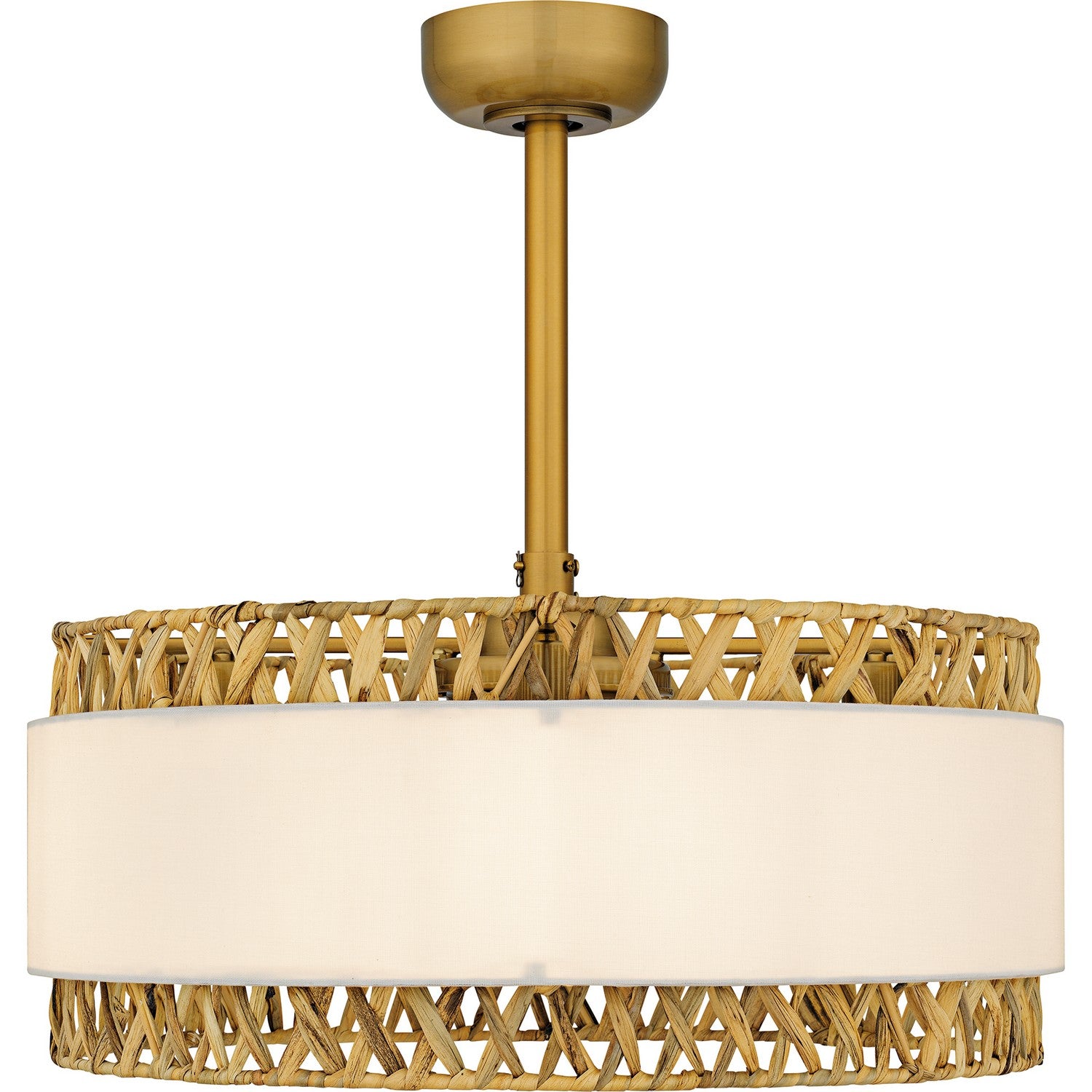 Quoizel - KAT3124BRG - Four Light Fan Light - Kate - Brushed Gold