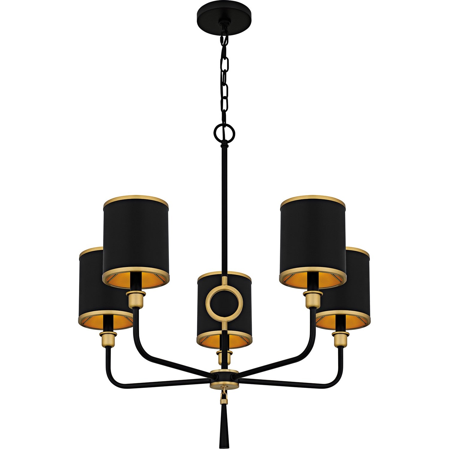 Quoizel - LKY5028MBK - Five Light Chandelier - Lockery - Matte Black