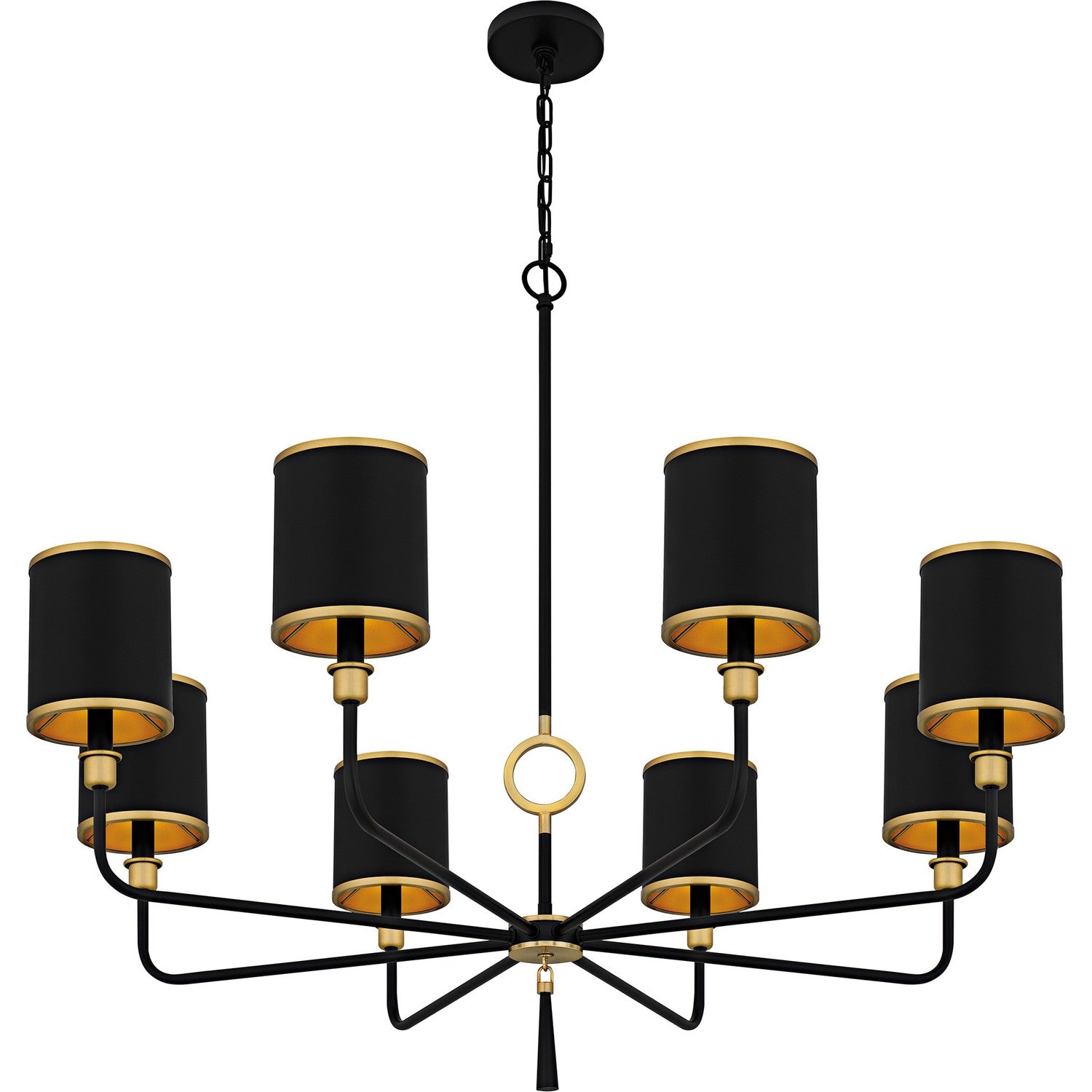 Quoizel - LKY5040MBK - Eight Light Chandelier - Lockery - Matte Black