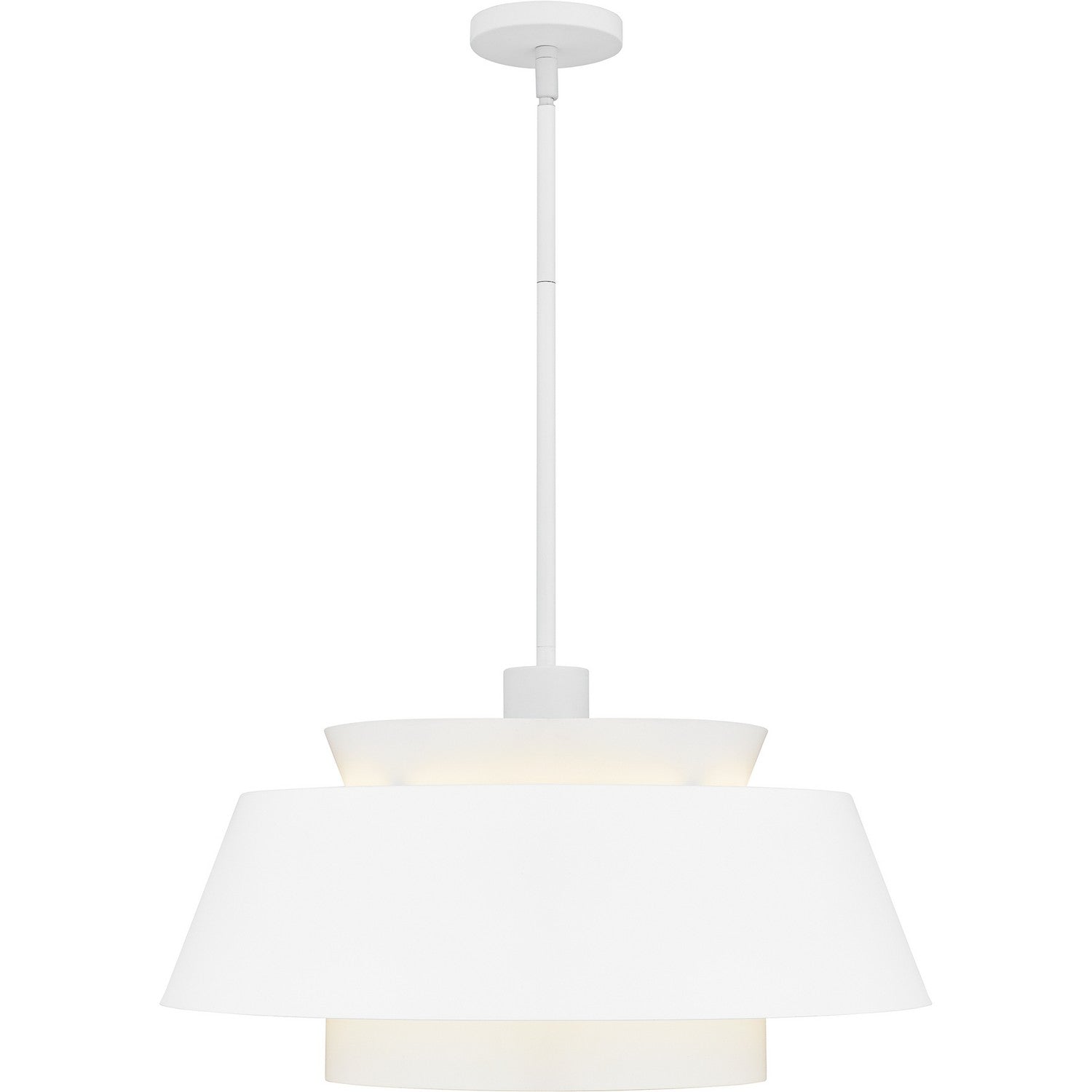 Quoizel - LMI2824W - Three Light Pendant - Lumi - Matte White