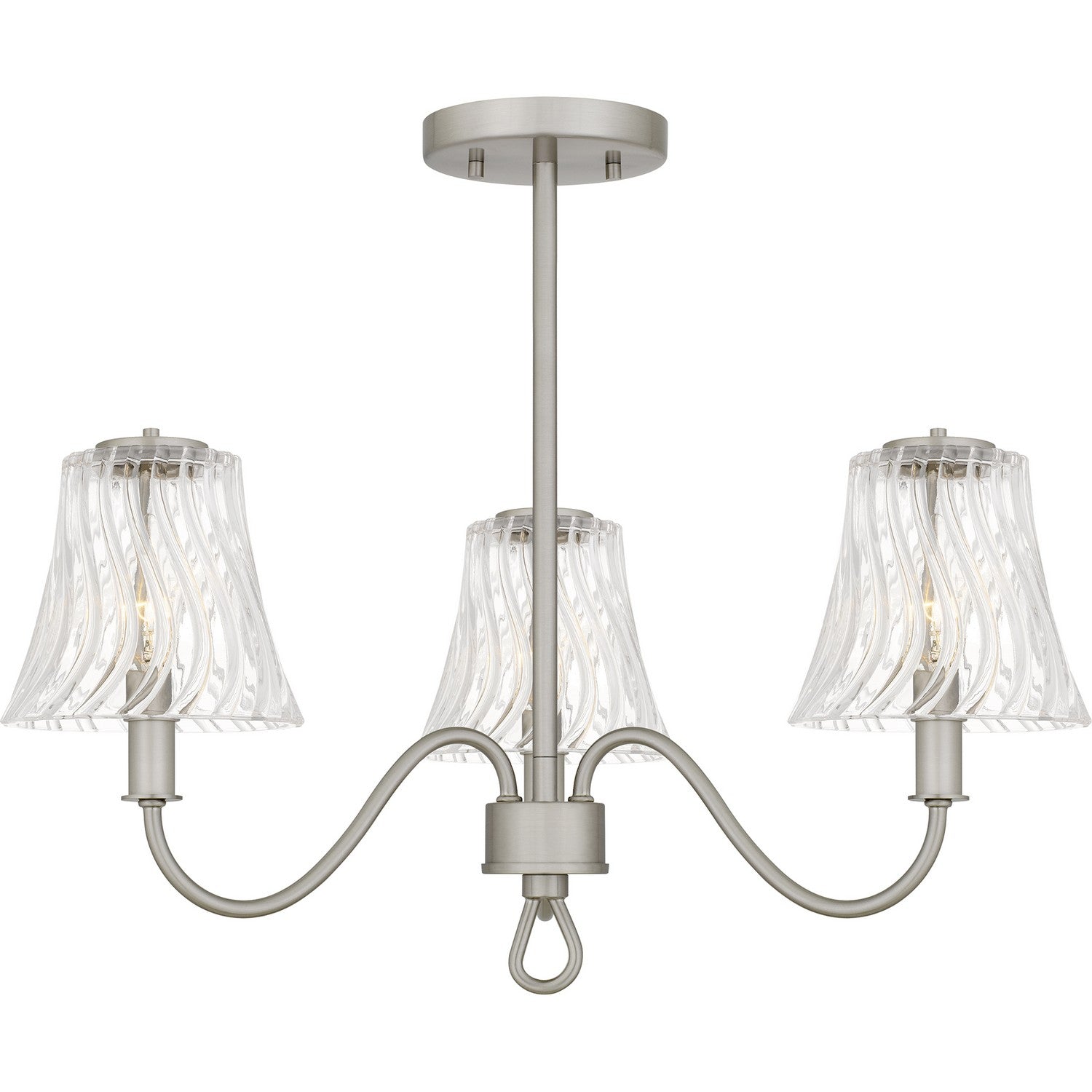 Quoizel - MCK1722BN - Three Light Semi-Flush Mount - McKinney - Brushed Nickel