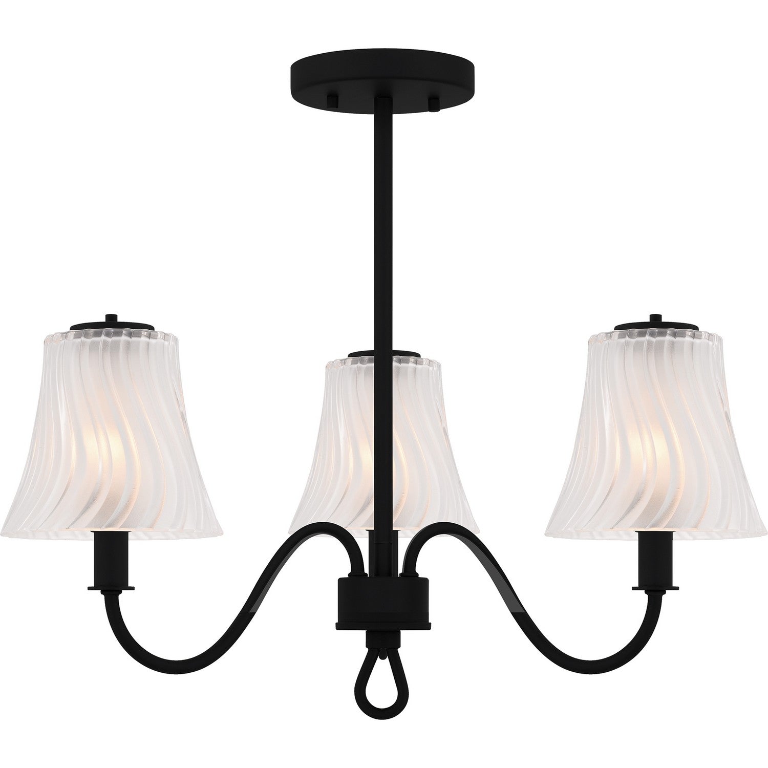 Quoizel - MCK1722MBK - Three Light Semi-Flush Mount - McKinney - Matte Black