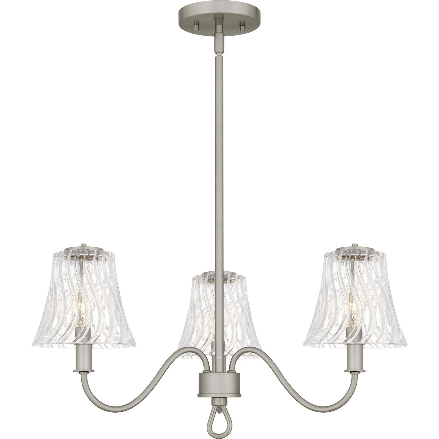 Quoizel - MCK5022BN - Three Light Chandelier - McKinney - Brushed Nickel