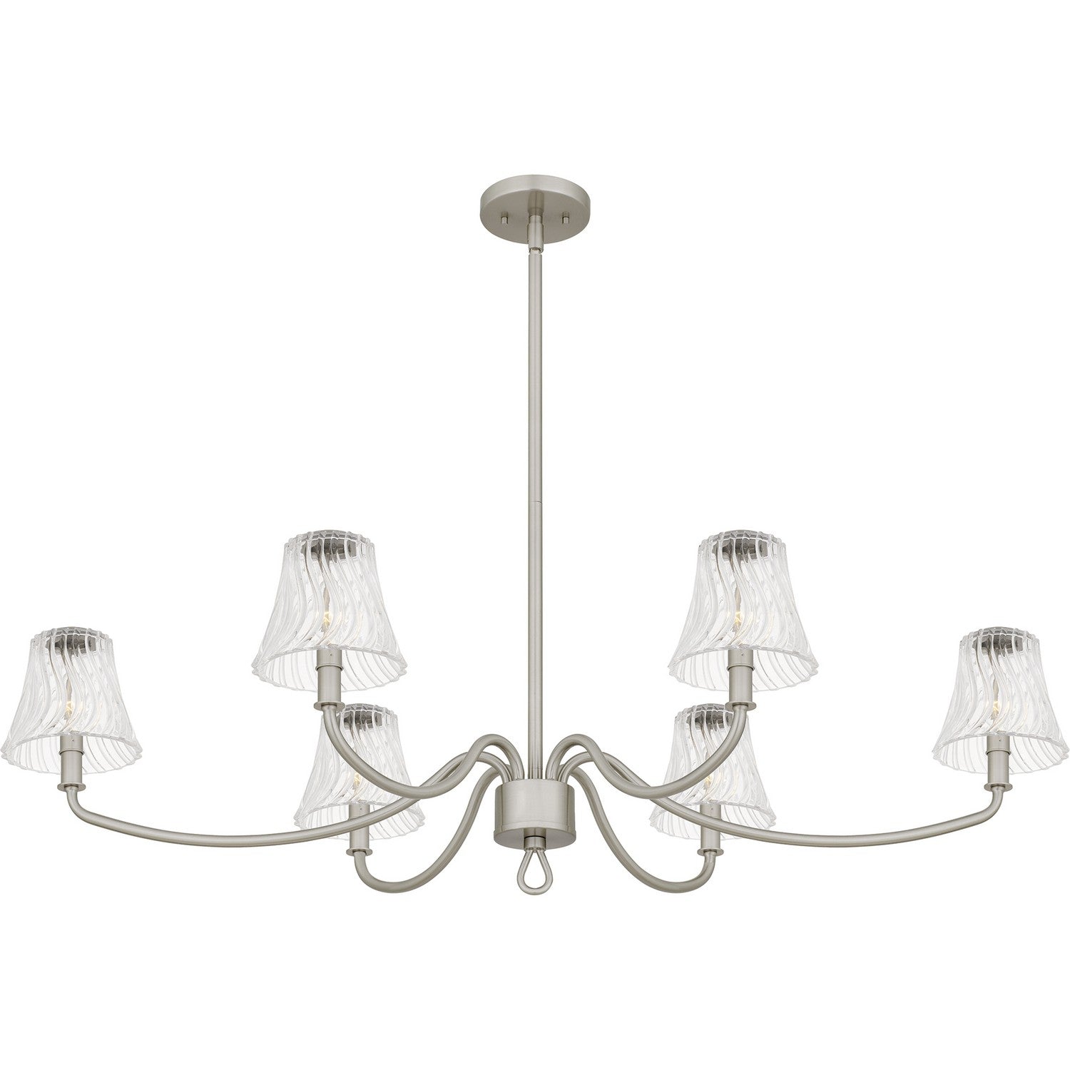 Quoizel - MCK644BN - Six Light Linear Chandelier - McKinney - Brushed Nickel