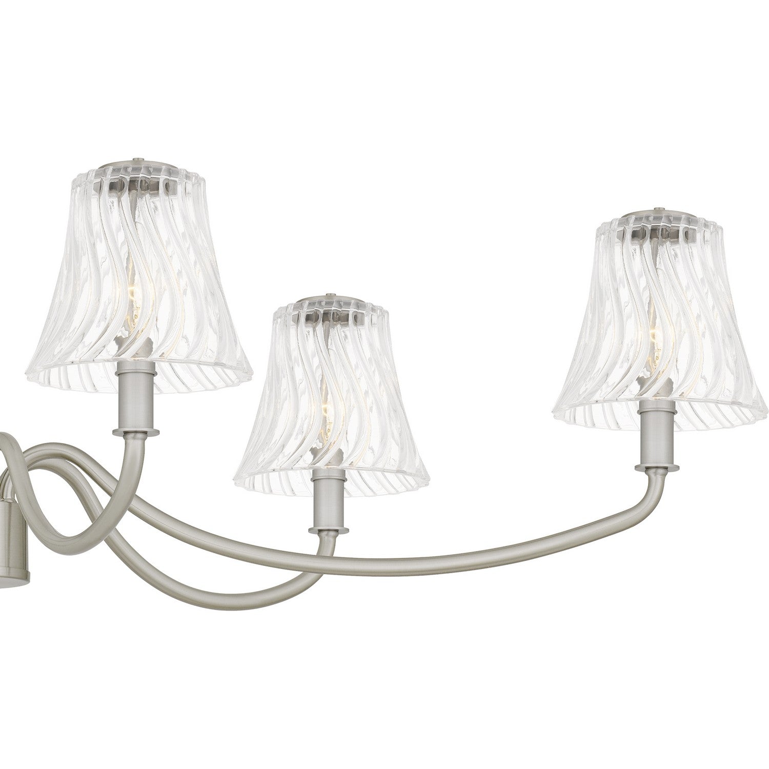 Quoizel - MCK644BN - Six Light Linear Chandelier - McKinney - Brushed Nickel