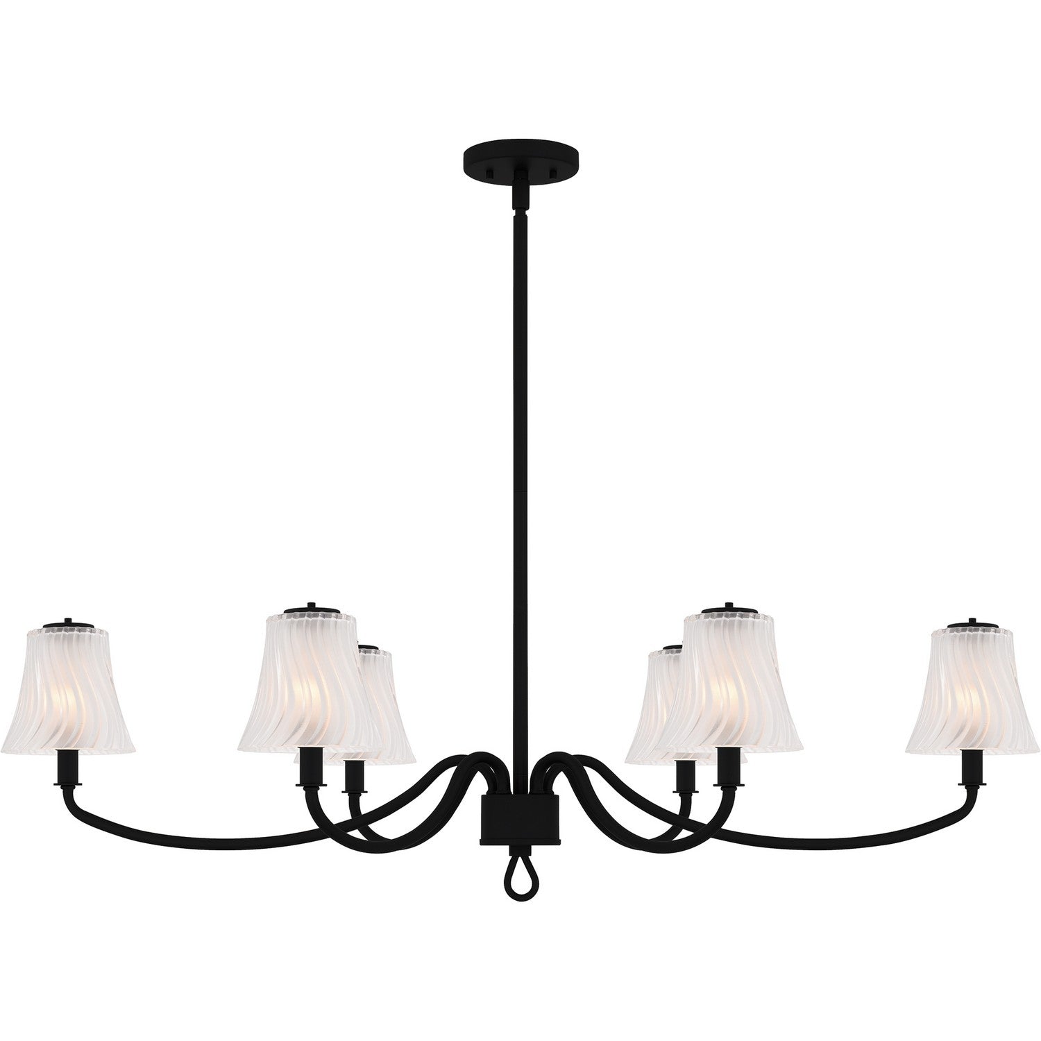 Quoizel - MCK644MBK - Six Light Linear Chandelier - McKinney - Matte Black