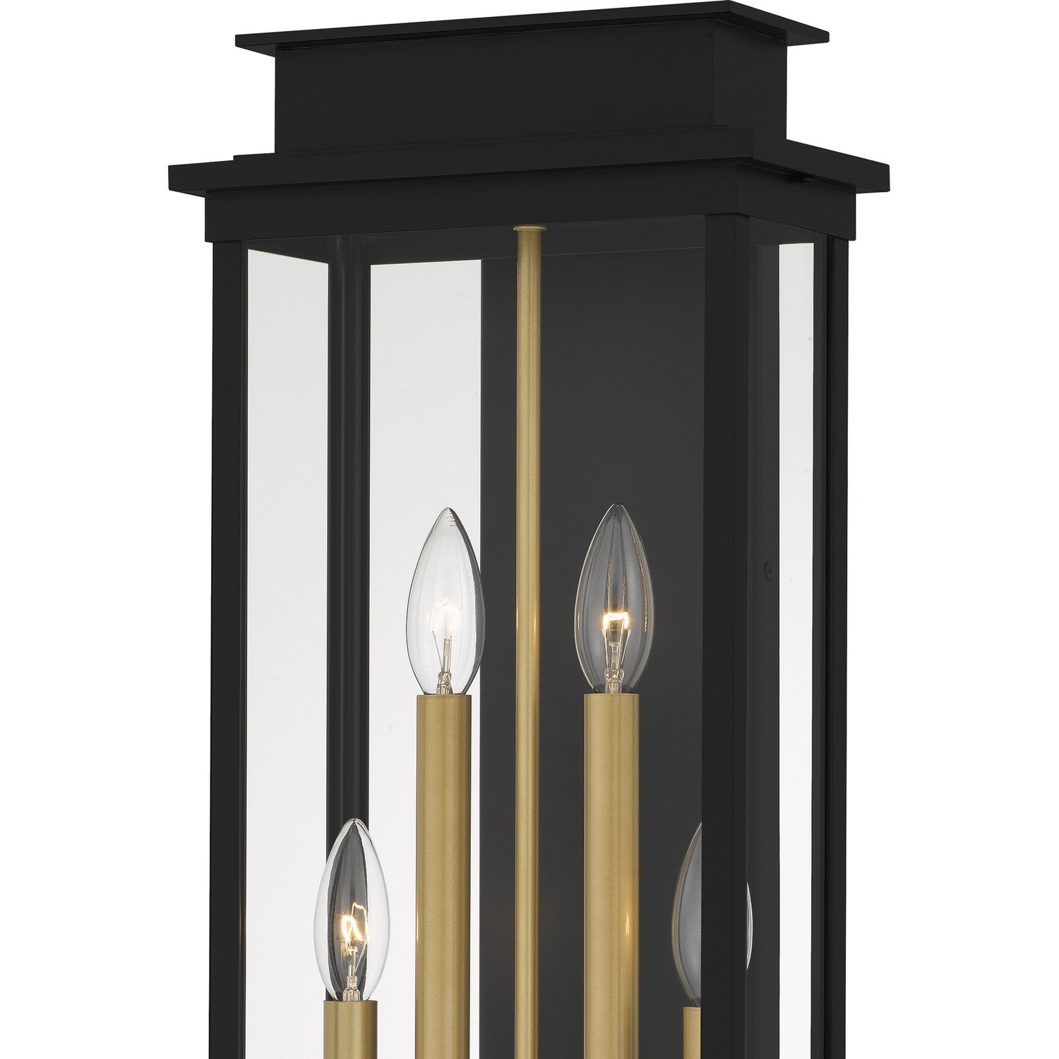 Quoizel - NOE8410MBK - Four Light Outdoor Wall Lantern - Noelle - Matte Black