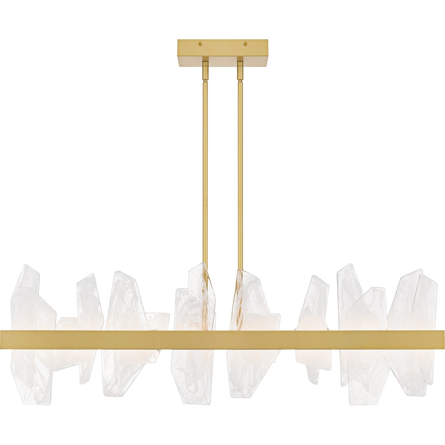 Quoizel - PCAUR142SGD - LED Linear Chandelier - Aurelia - Soft Gold