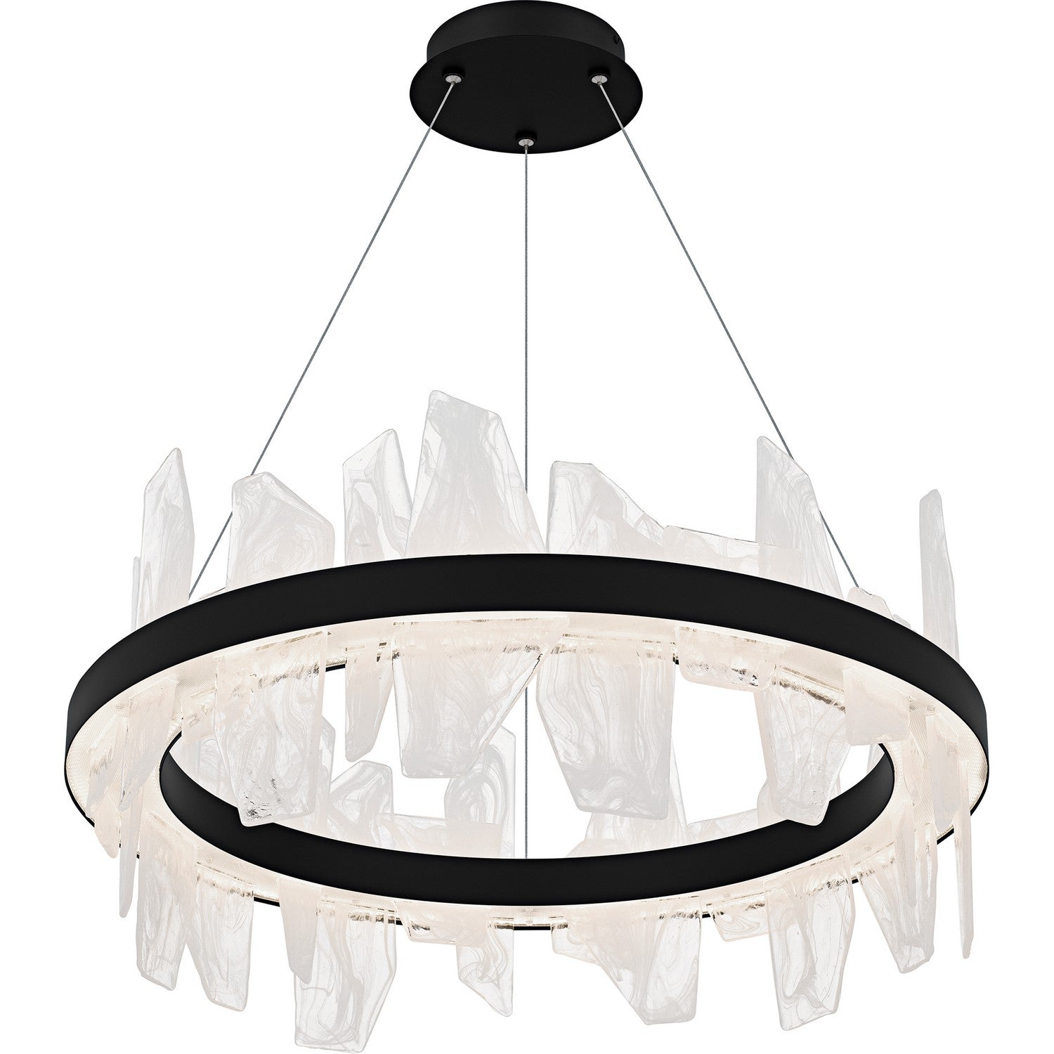 Quoizel - PCAUR5030MBK - LED Chandelier - Aurelia - Matte Black