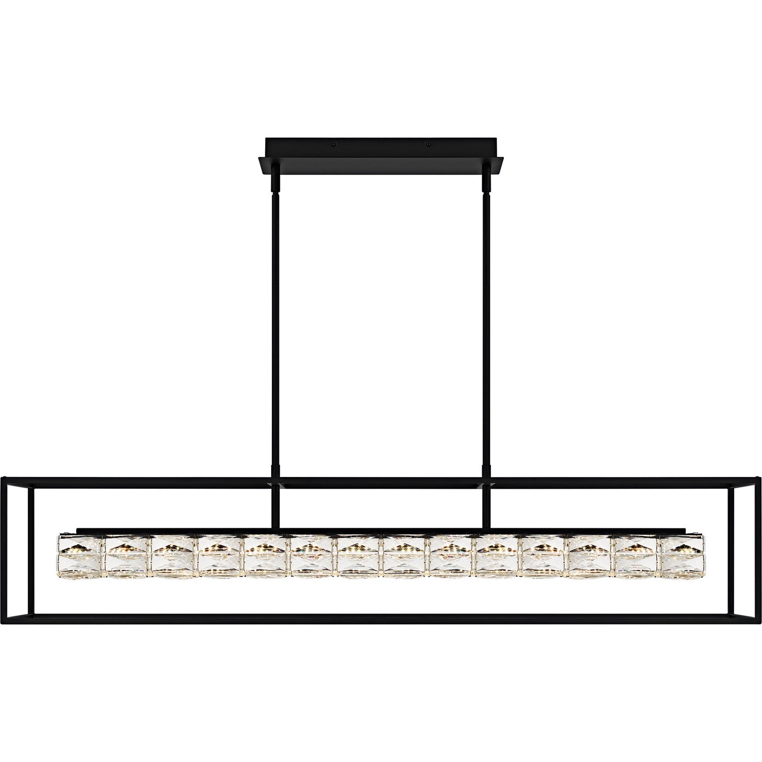 Quoizel - PCDZ148MBK - LED Linear Chandelier - Dazzle - Matte Black