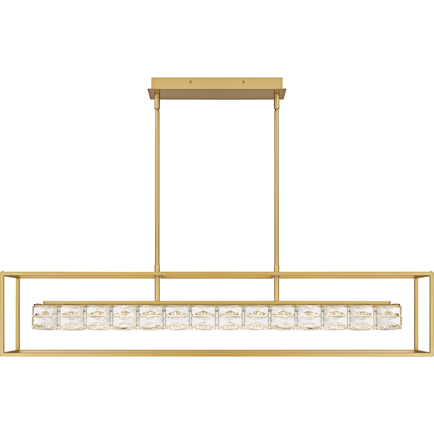 Quoizel - PCDZ148SGD - LED Linear Chandelier - Dazzle - Soft Gold