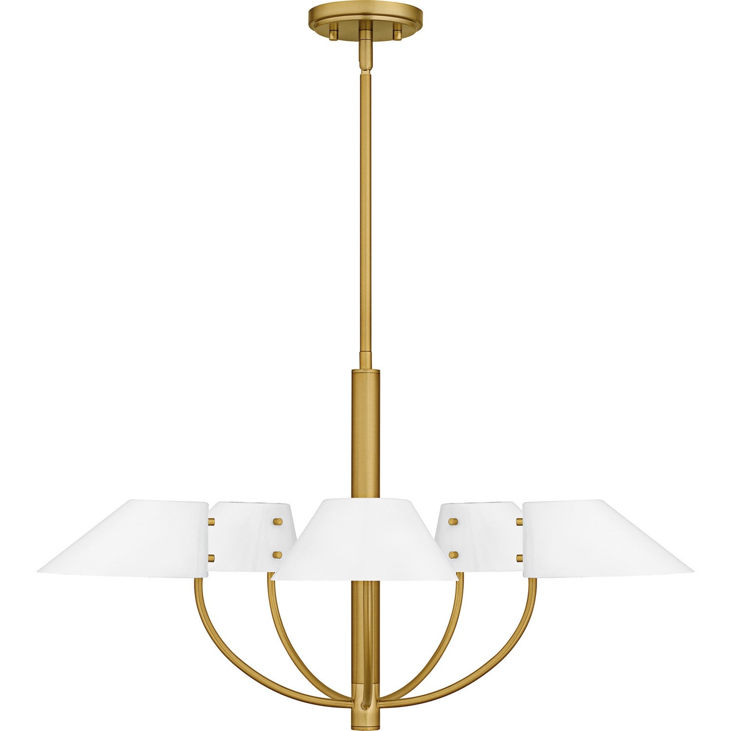 Quoizel - PNY5028BRG - Five Light Chandelier - Penley - Brushed Gold