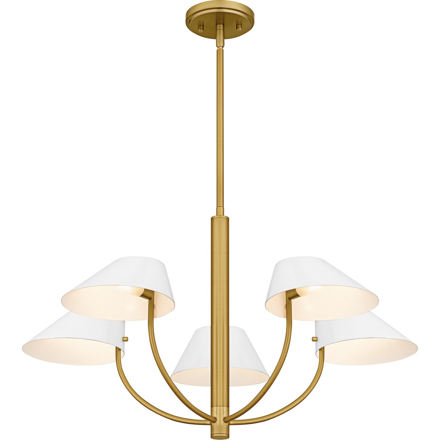 Quoizel - PNY5028BRG - Five Light Chandelier - Penley - Brushed Gold