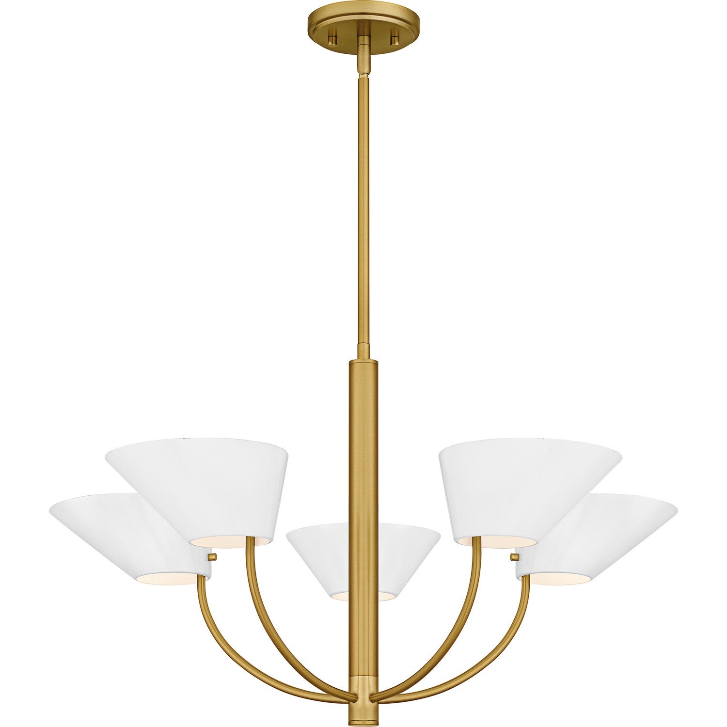 Quoizel - PNY5028BRG - Five Light Chandelier - Penley - Brushed Gold