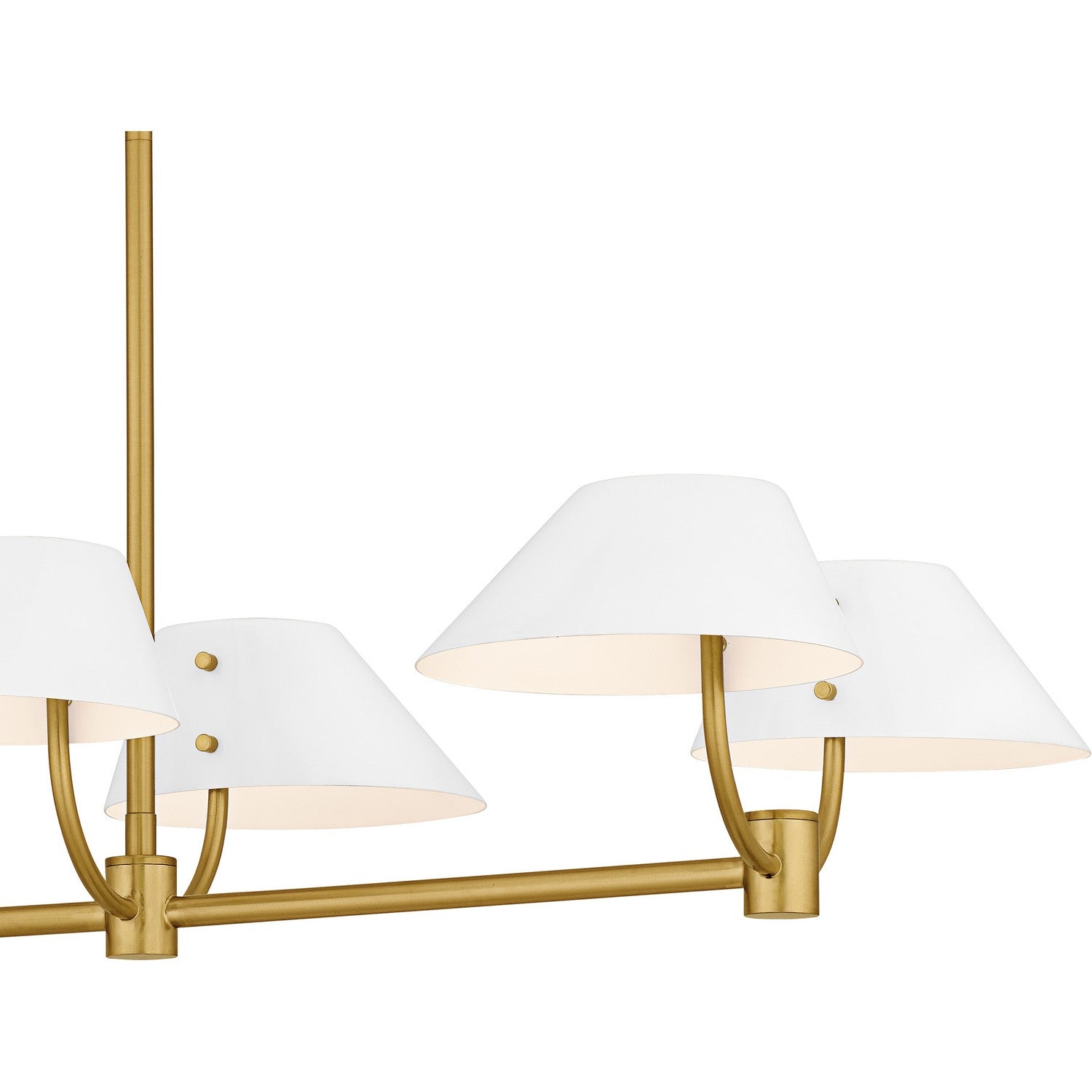 Quoizel - PNY842BRG - Eight Light Linear Chandelier - Penley - Brushed Gold
