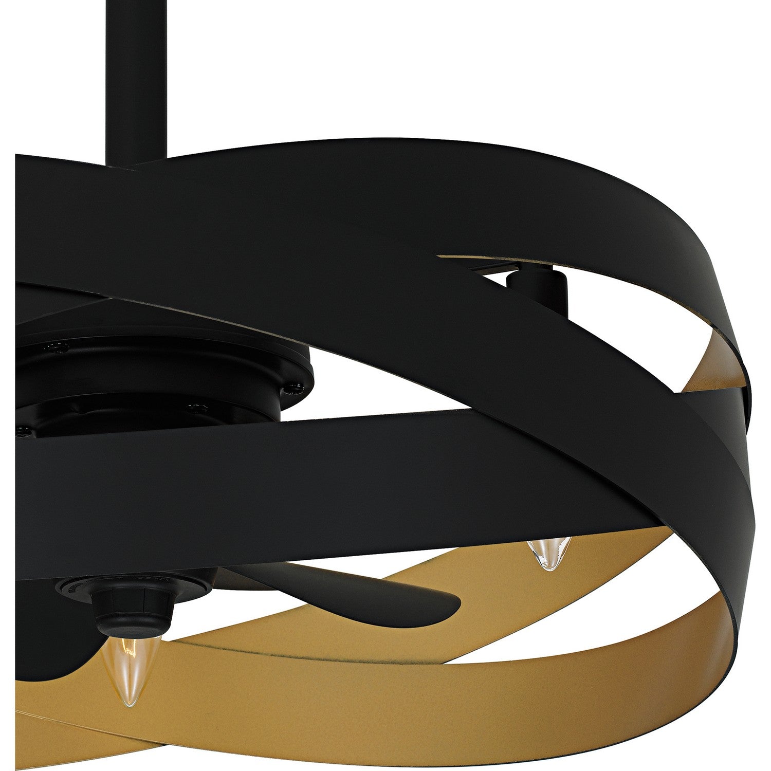 Quoizel - QFA6771MBK - Three Light Fan Light - Quoizel Fandelier - Matte Black