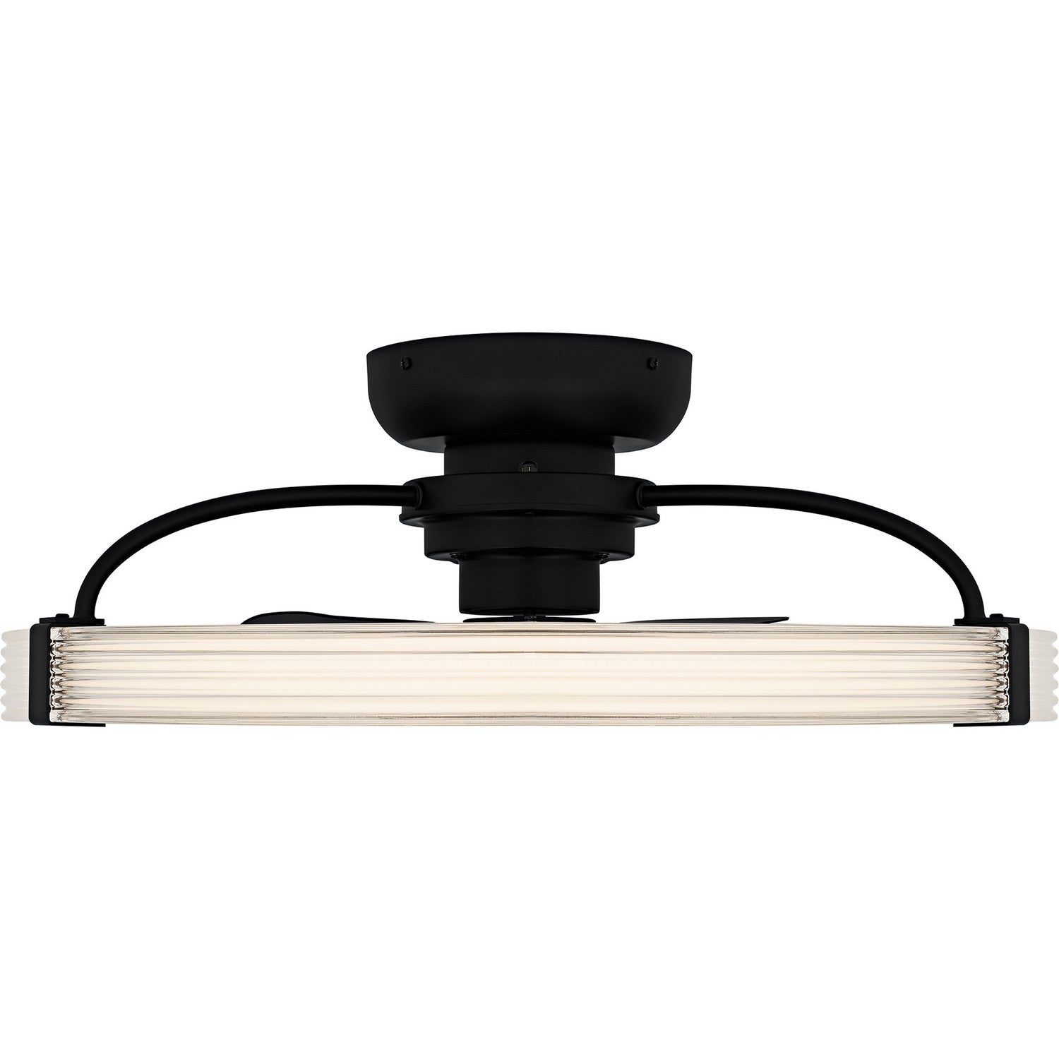 Quoizel - QFA6805MBK - LED Fan Light - Quoizel Semi-Flush Mount - Matte Black