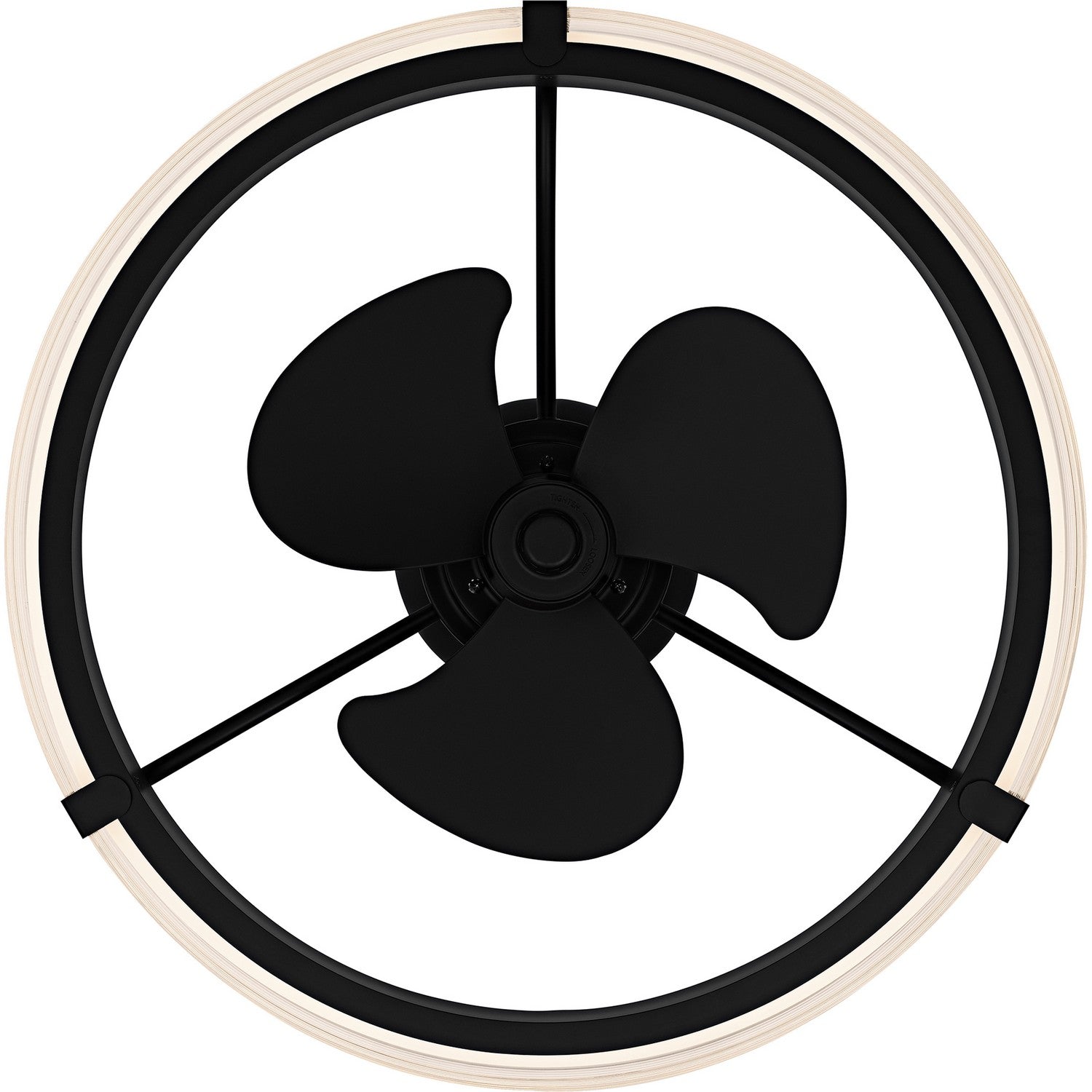 Quoizel - QFA6805MBK - LED Fan Light - Quoizel Semi-Flush Mount - Matte Black