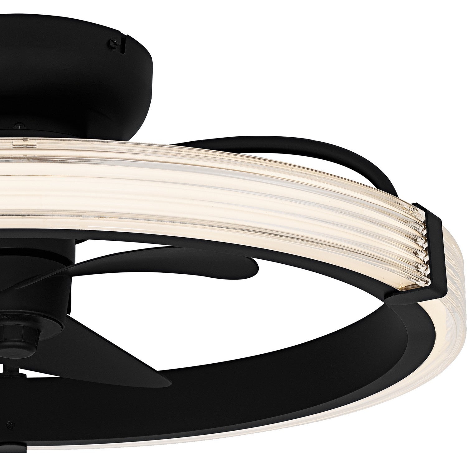 Quoizel - QFA6805MBK - LED Fan Light - Quoizel Semi-Flush Mount - Matte Black
