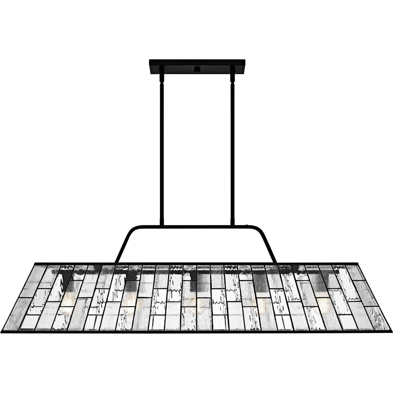 Quoizel - QLC6176MBK - Five Light Linear Chandelier - Quoizel Linear Chandelier - Matte Black