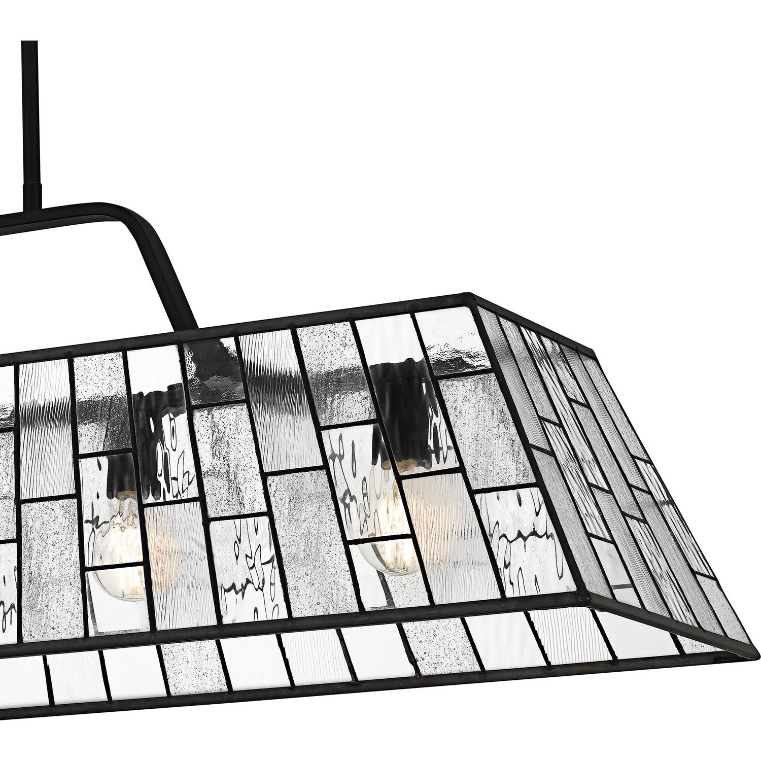 Quoizel - QLC6176MBK - Five Light Linear Chandelier - Quoizel Linear Chandelier - Matte Black