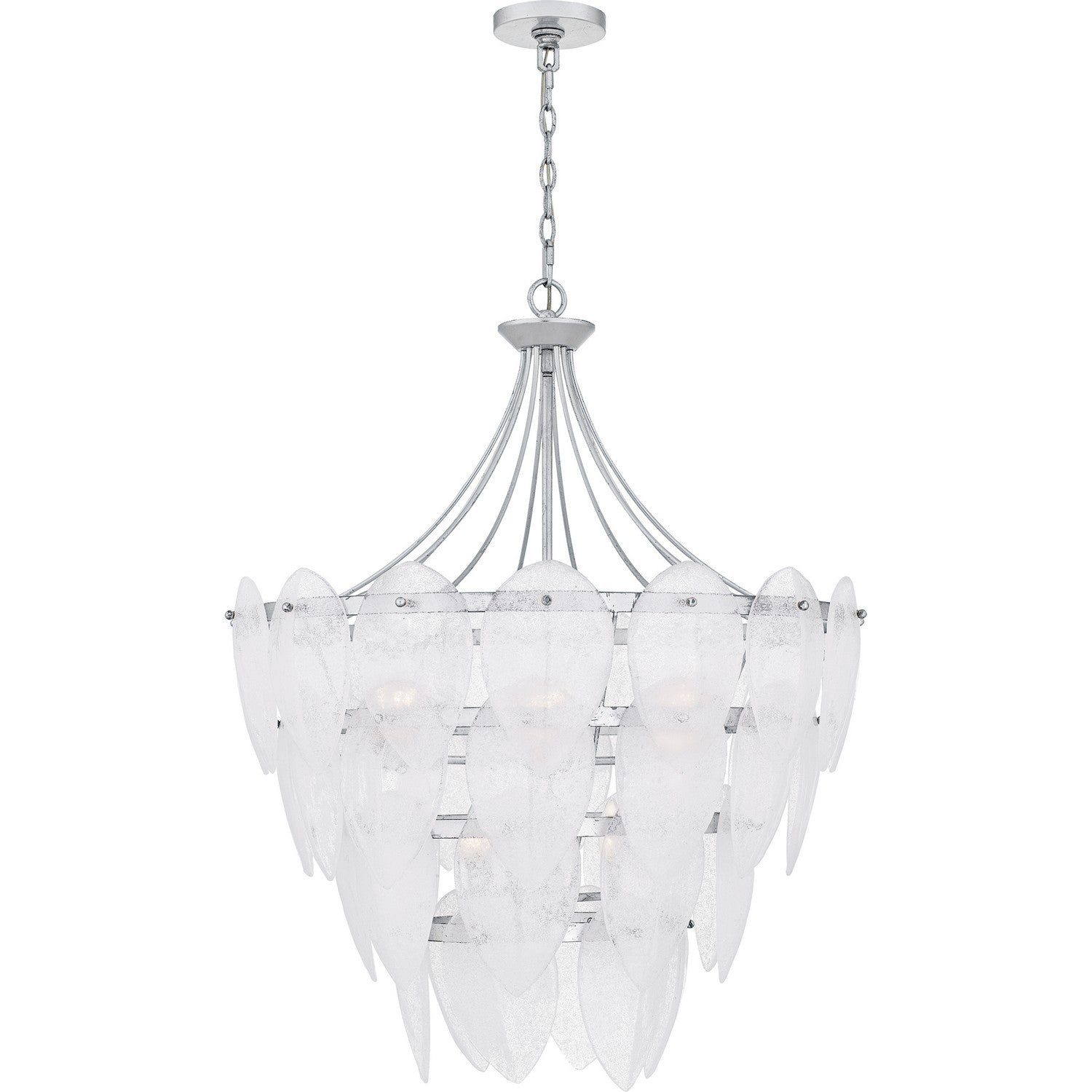 Quoizel - QP6766SL - Seven Light Pendant - Quoizel Pendant - Silver Leaf