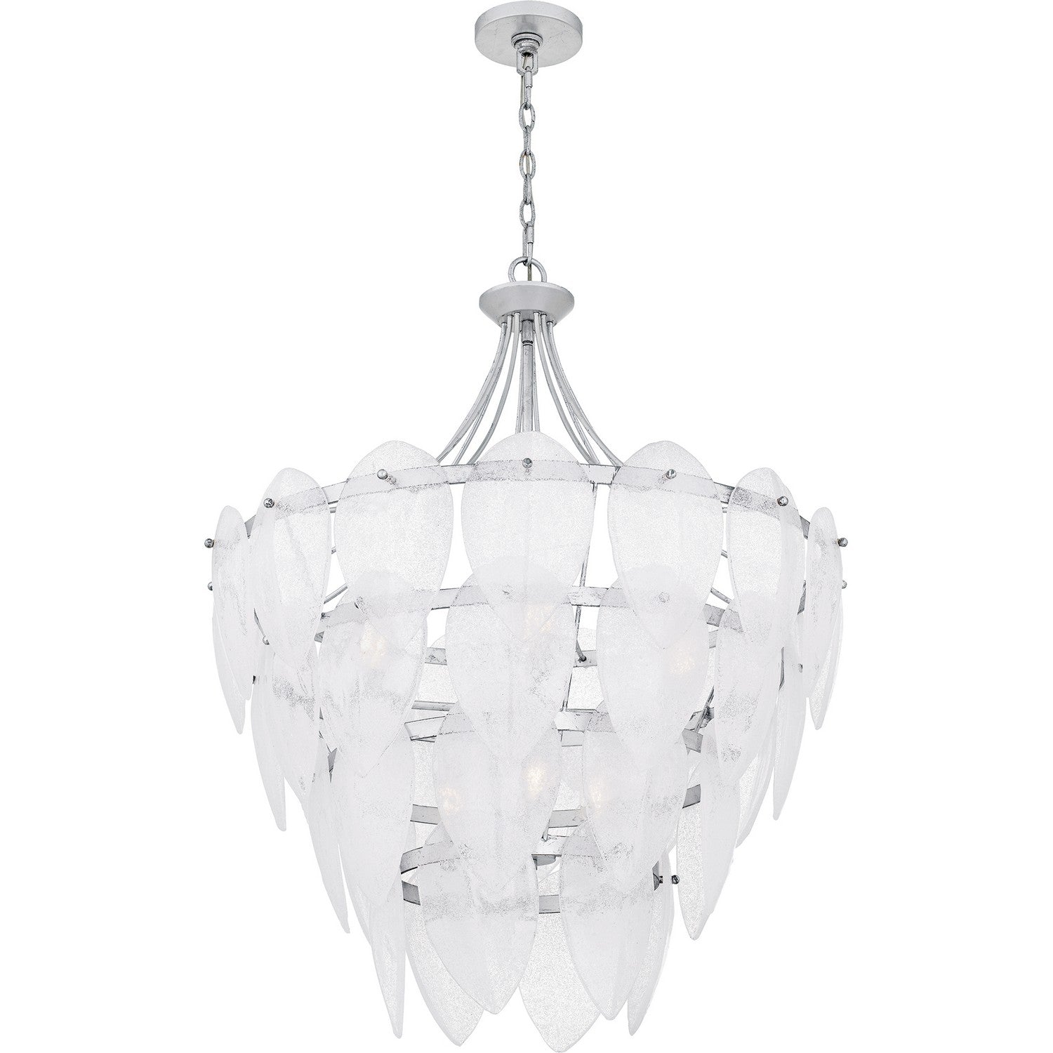 Quoizel - QP6766SL - Seven Light Pendant - Quoizel Pendant - Silver Leaf