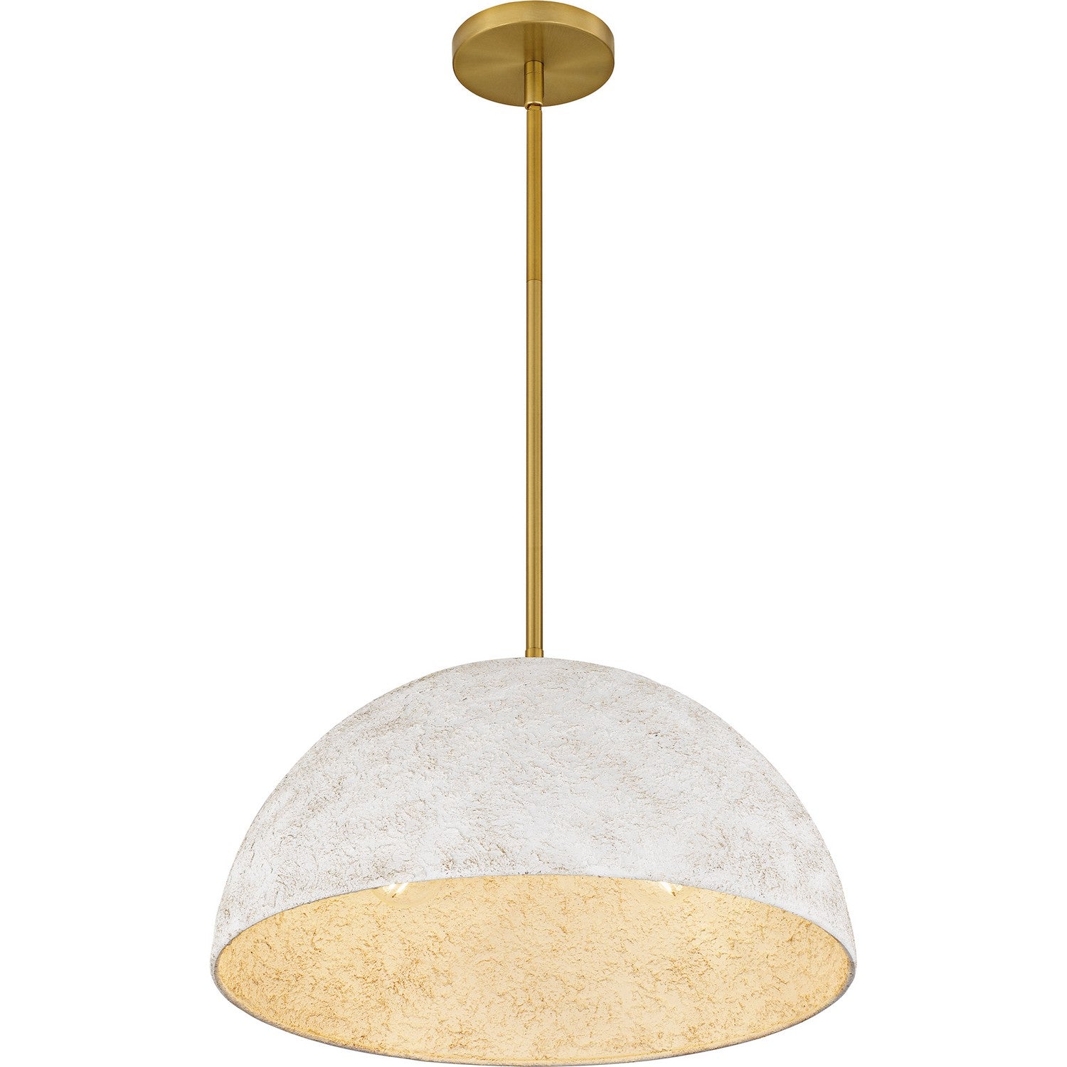 Quoizel - QP6768BRG - Three Light Pendant - Quoizel Pendant - Brushed Gold