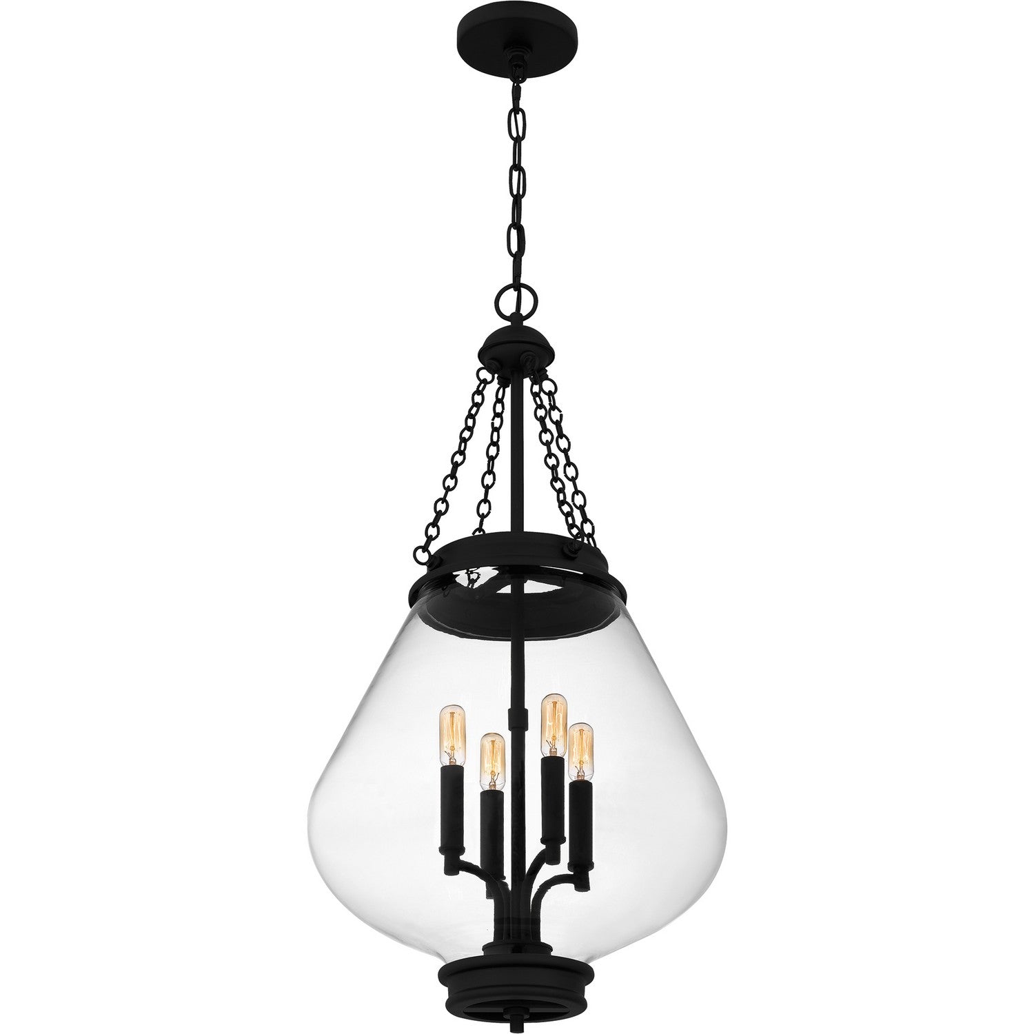 Quoizel - QP6803MBK - Four Light Pendant - Quoizel Pendant - Matte Black