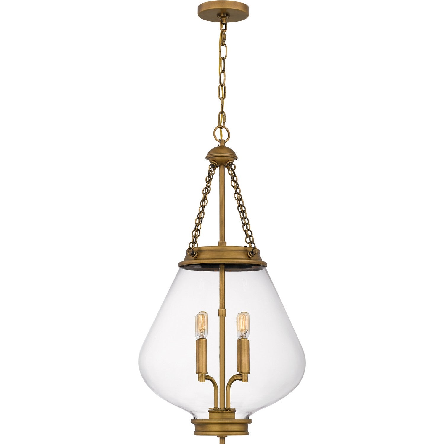 Quoizel - QP6803WS - Four Light Pendant - Quoizel Pendant - Weathered Brass