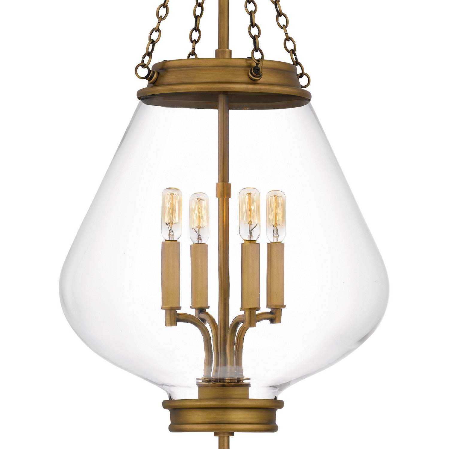 Quoizel - QP6803WS - Four Light Pendant - Quoizel Pendant - Weathered Brass