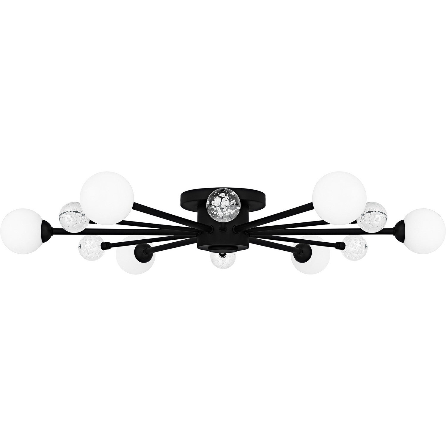 Quoizel - QSF6781MBK - Six Light Semi-Flush Mount - Quoizel Semi-Flush Mount - Matte Black