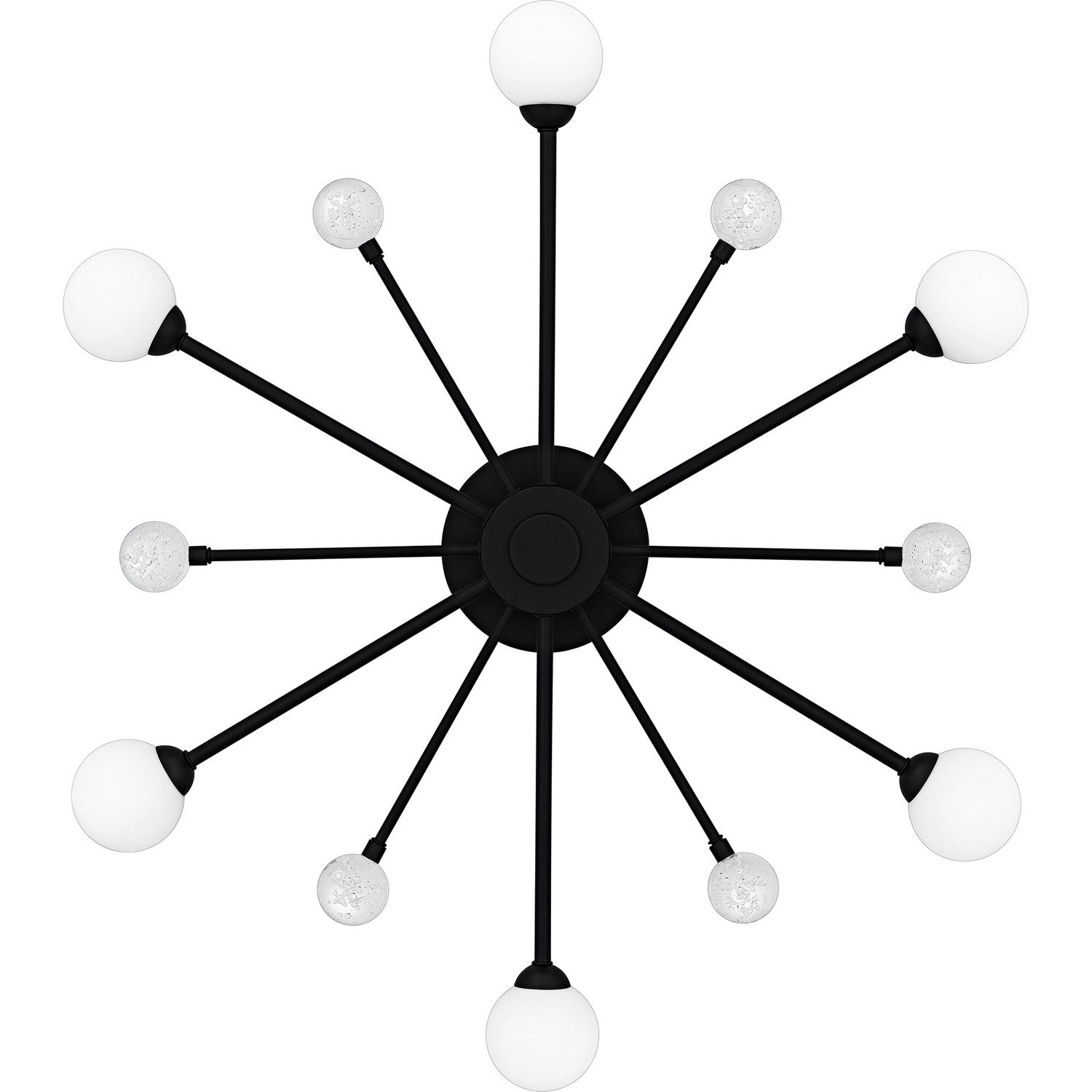 Quoizel - QSF6781MBK - Six Light Semi-Flush Mount - Quoizel Semi-Flush Mount - Matte Black